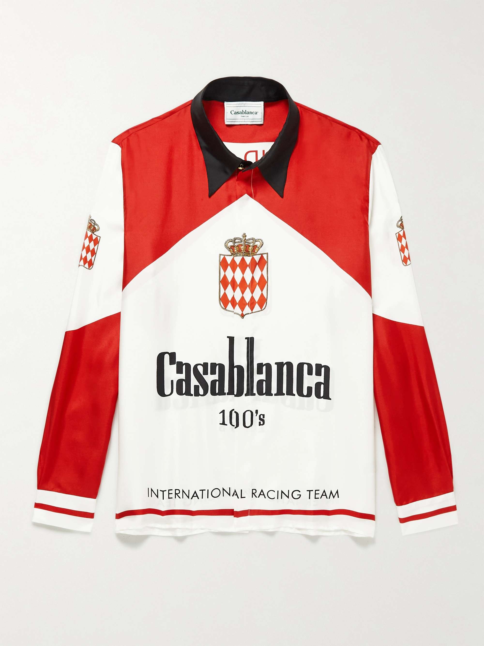CASABLANCA Printed Silk-Twill Shirt