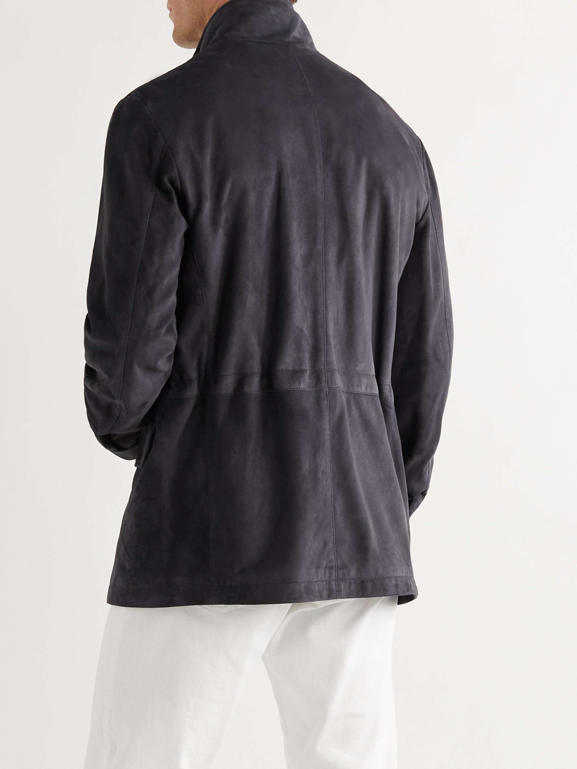 DUNHILL Suede Field Jacket