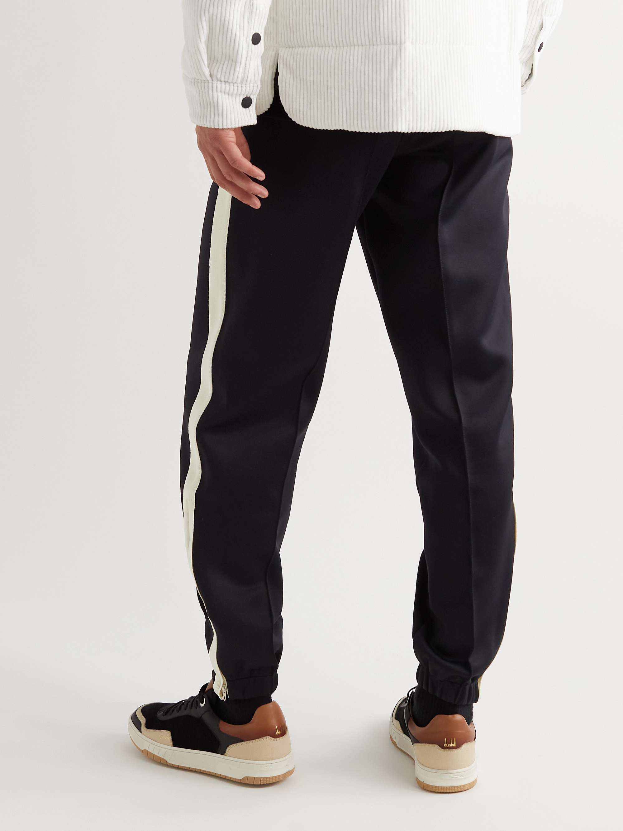 DUNHILL Tapered Striped Shell Track Pants