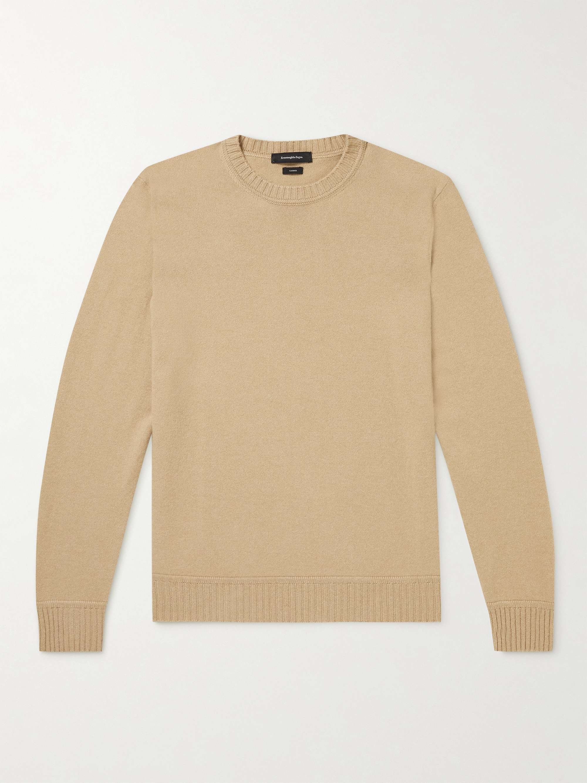 ERMENEGILDO ZEGNA Cotton and Cashmere-Blend Sweater