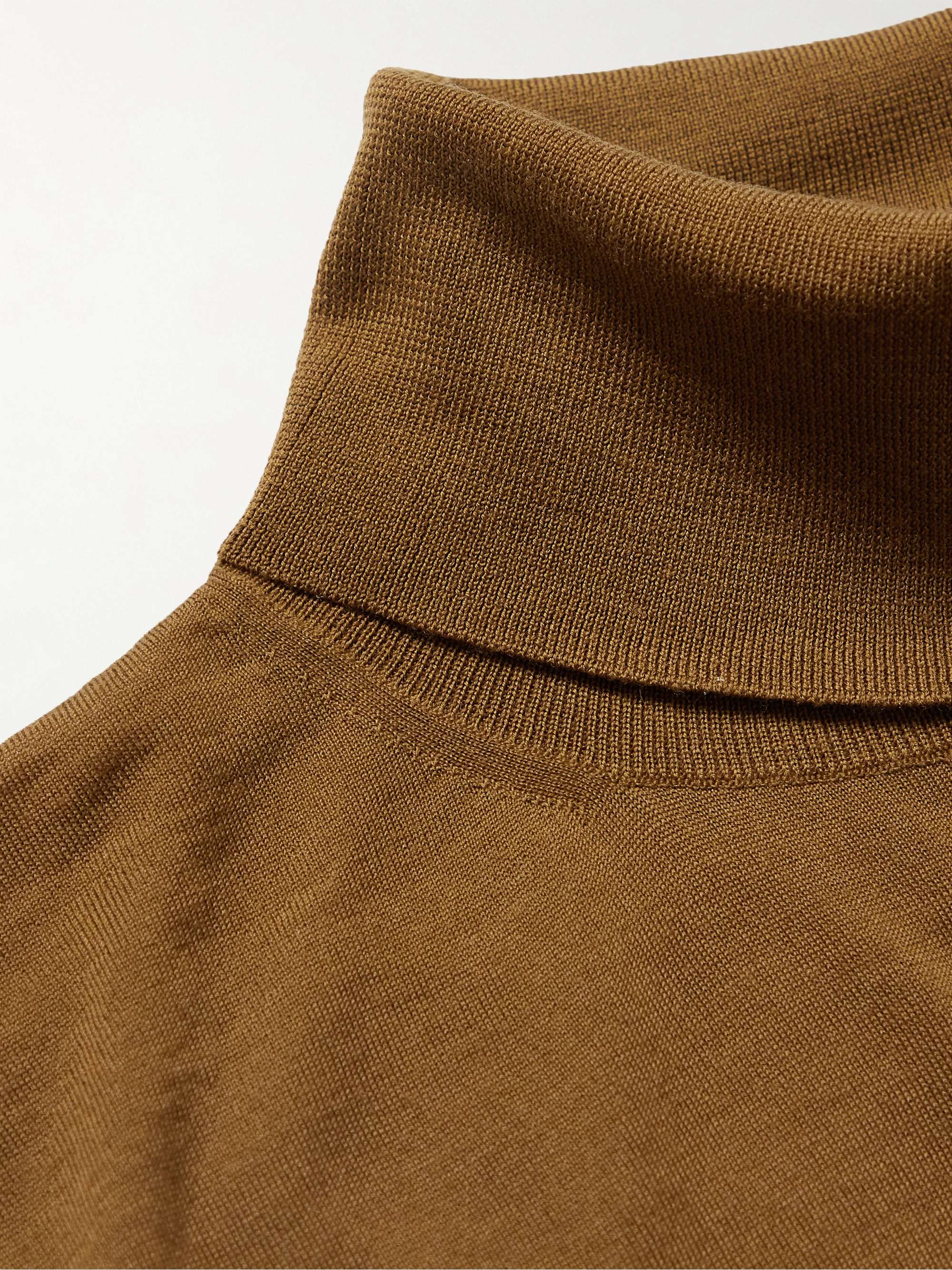 ERMENEGILDO ZEGNA Slim-Fit Vicuña Wool Rollneck Sweater