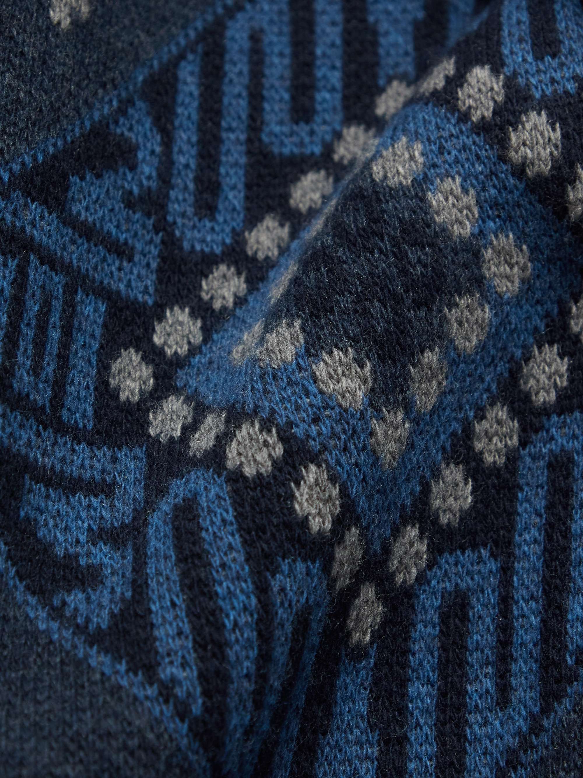 ETRO Intarsia Wool Robe