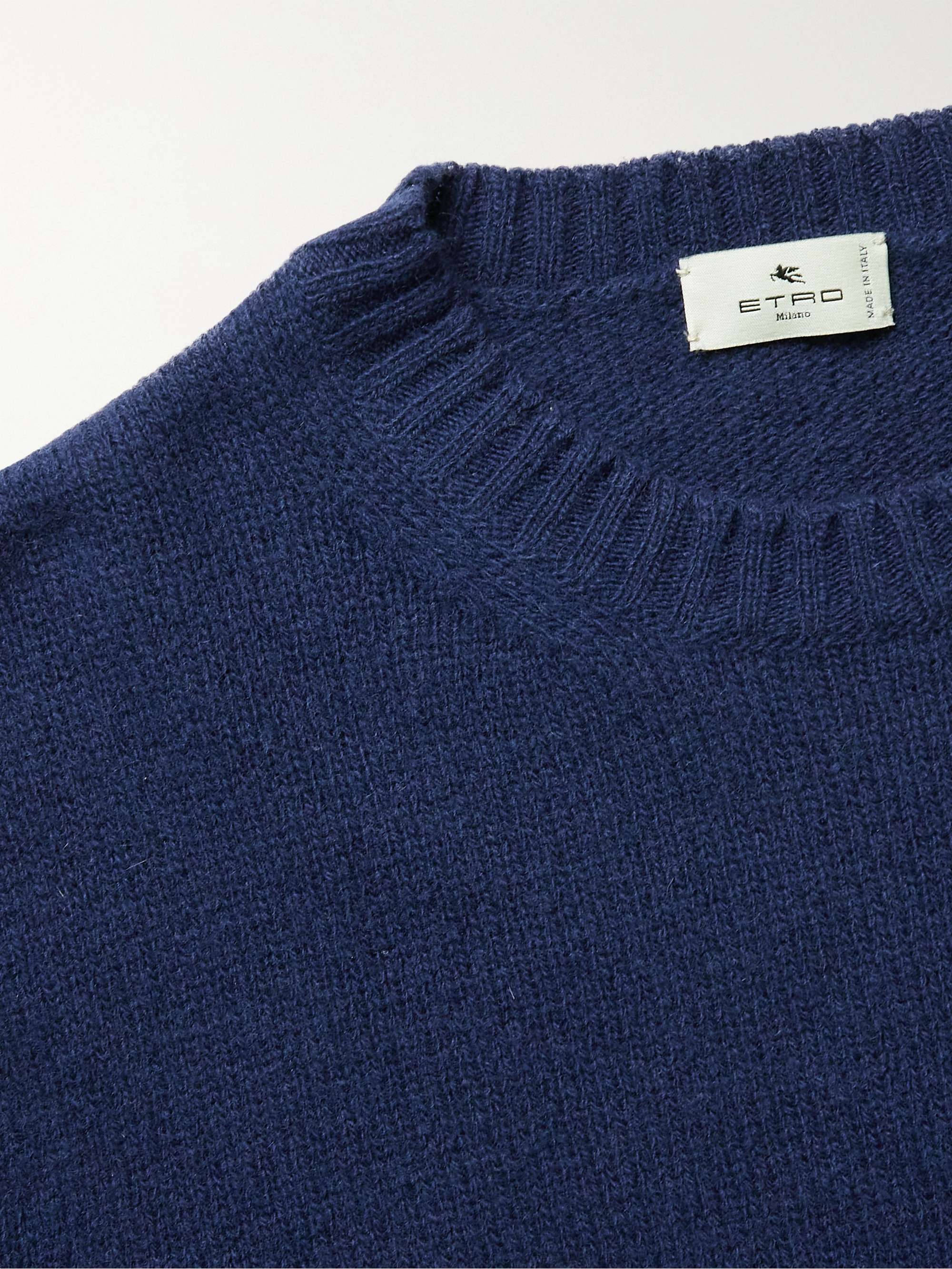 ETRO Logo-Embroidered Wool Sweater
