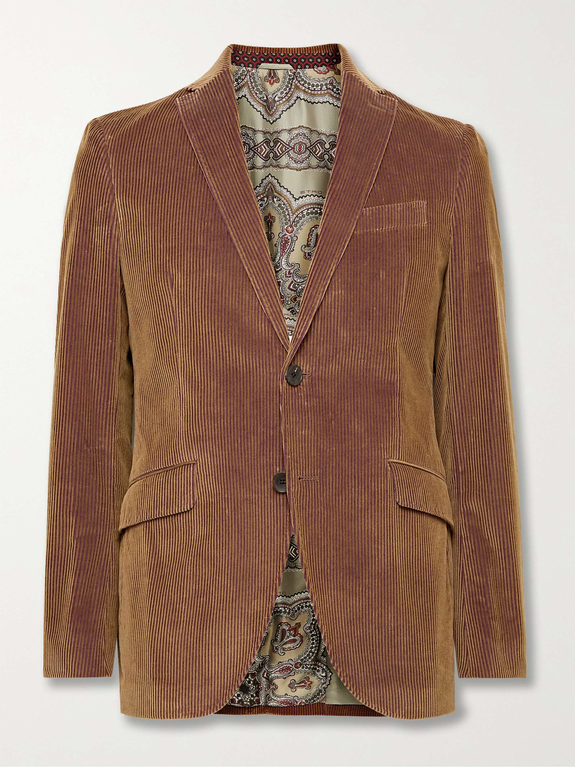 ETRO Slim-Fit Cotton-Corduroy Suit Jacket