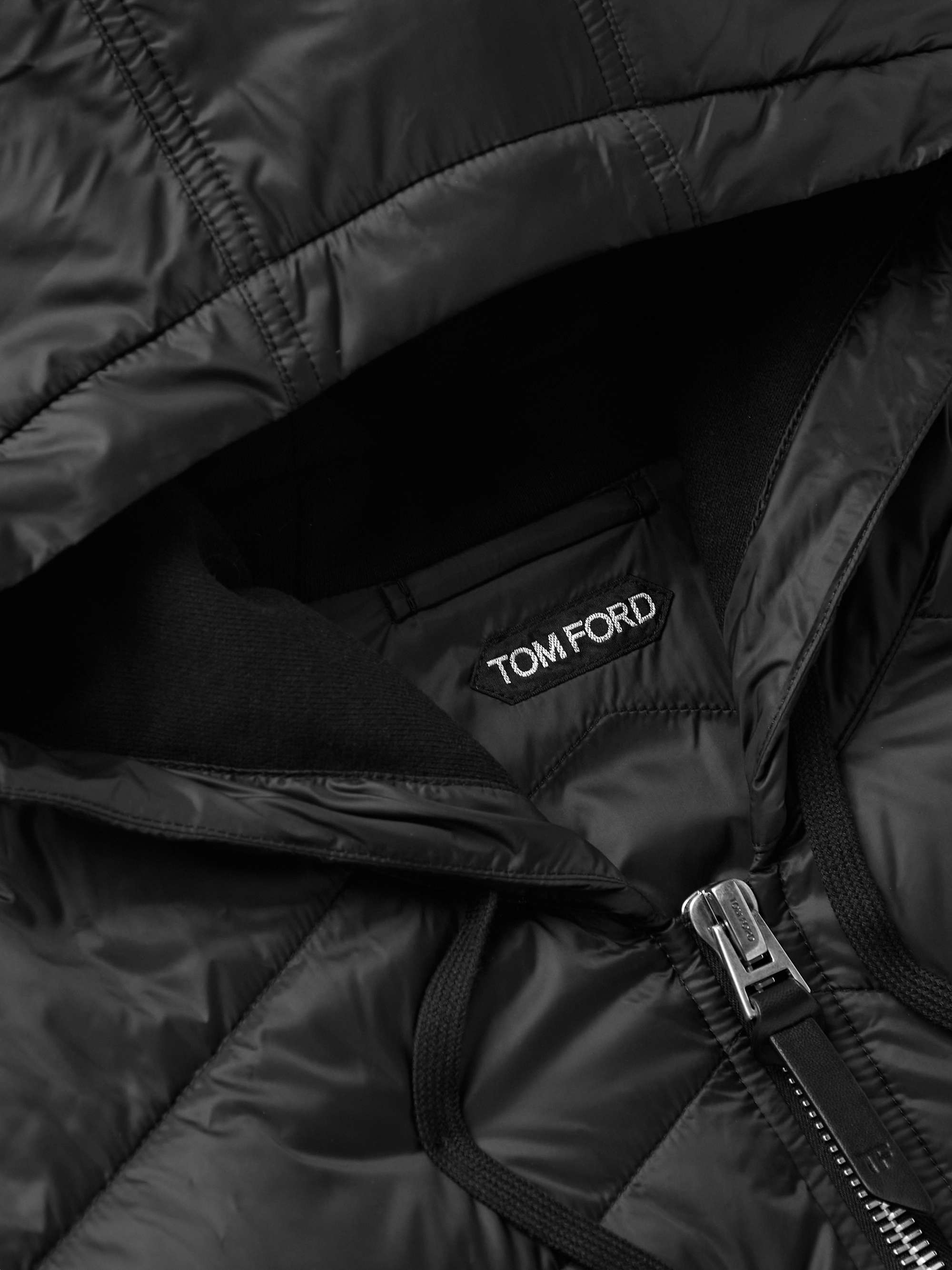 TOM FORD Slim-Fit Quilted Nylon and Cotton-Jersey Down Gilet