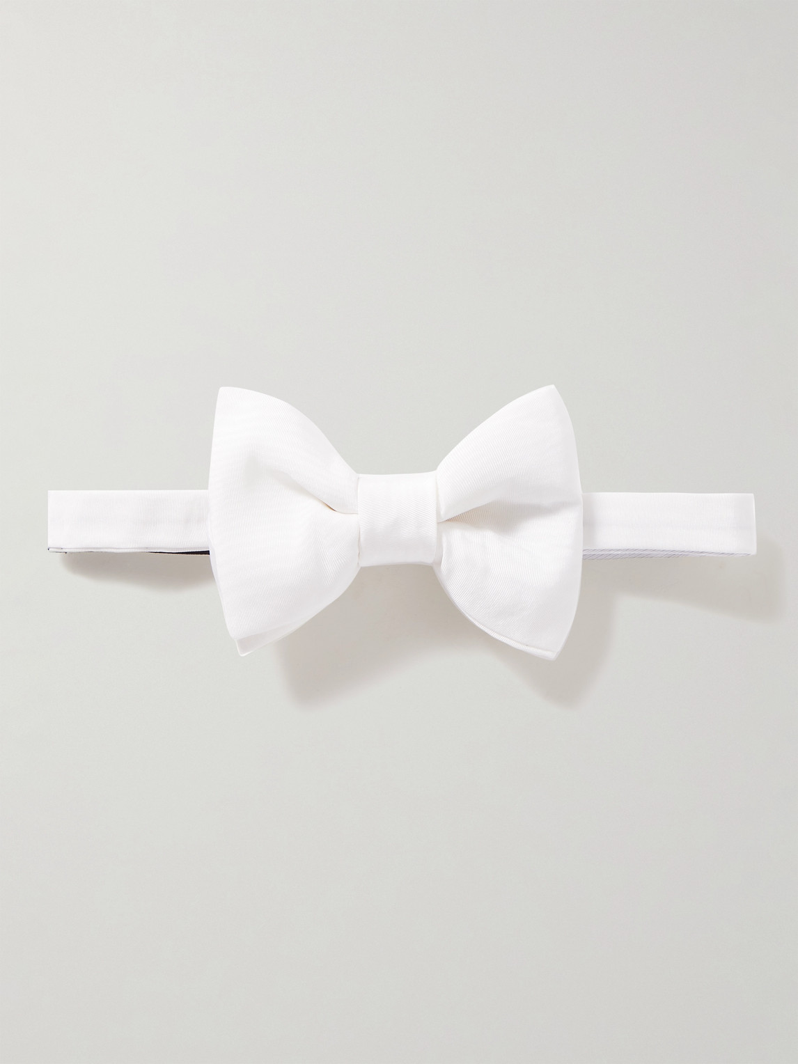 Tom Ford Pre-tied Silk-moire Bow Tie In White
