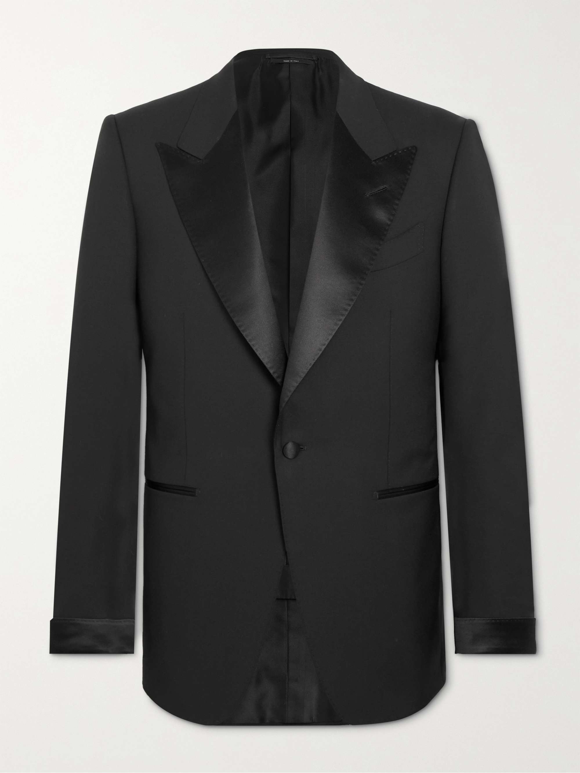 TOM FORD Shelton Slim-Fit Satin-Trimmed Wool Tuxedo Jacket