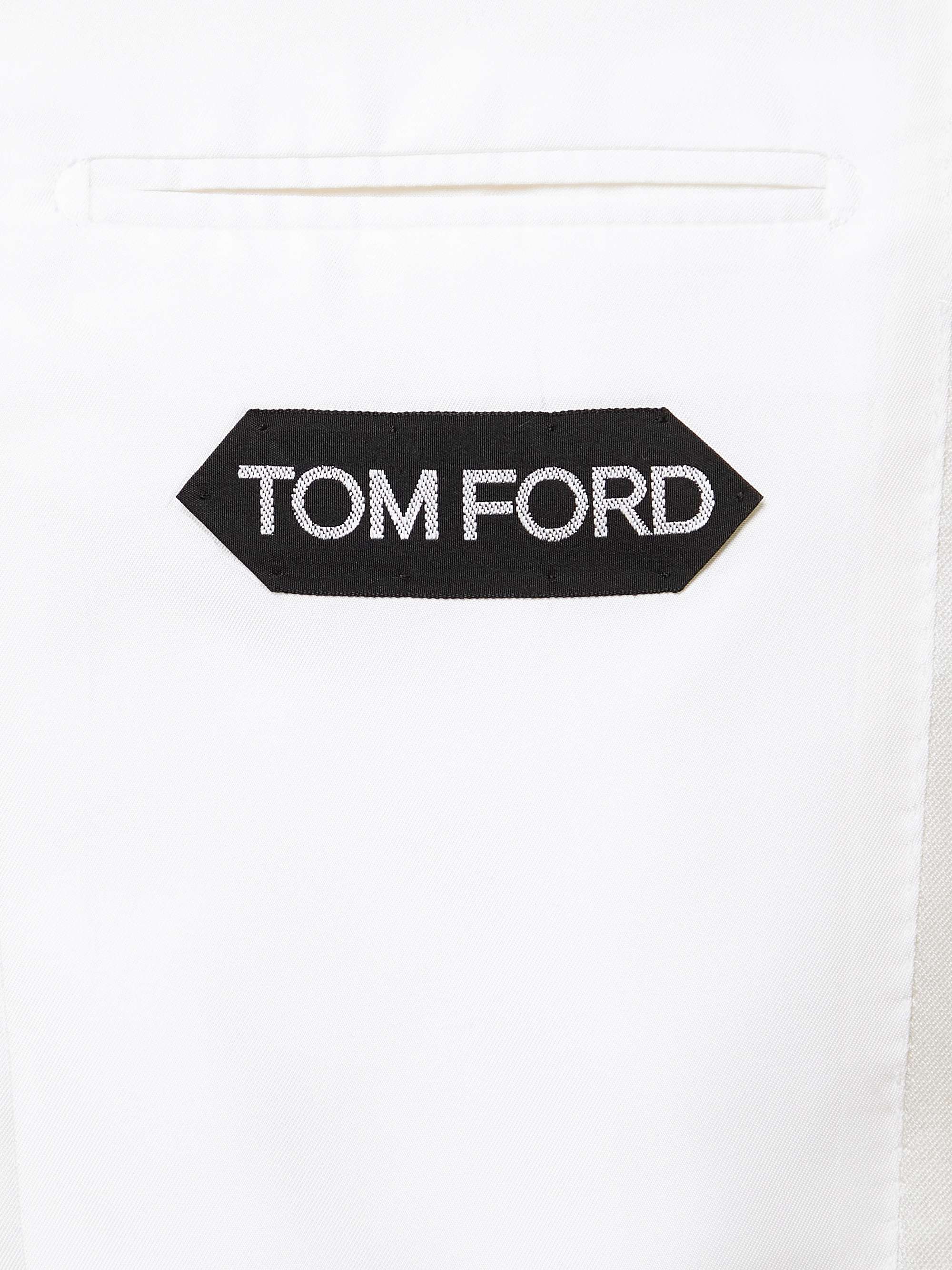 TOM FORD O'Connor Slim-Fit Satin-Trimmed Wool and Mohair-Blend Tuxedo Jacket