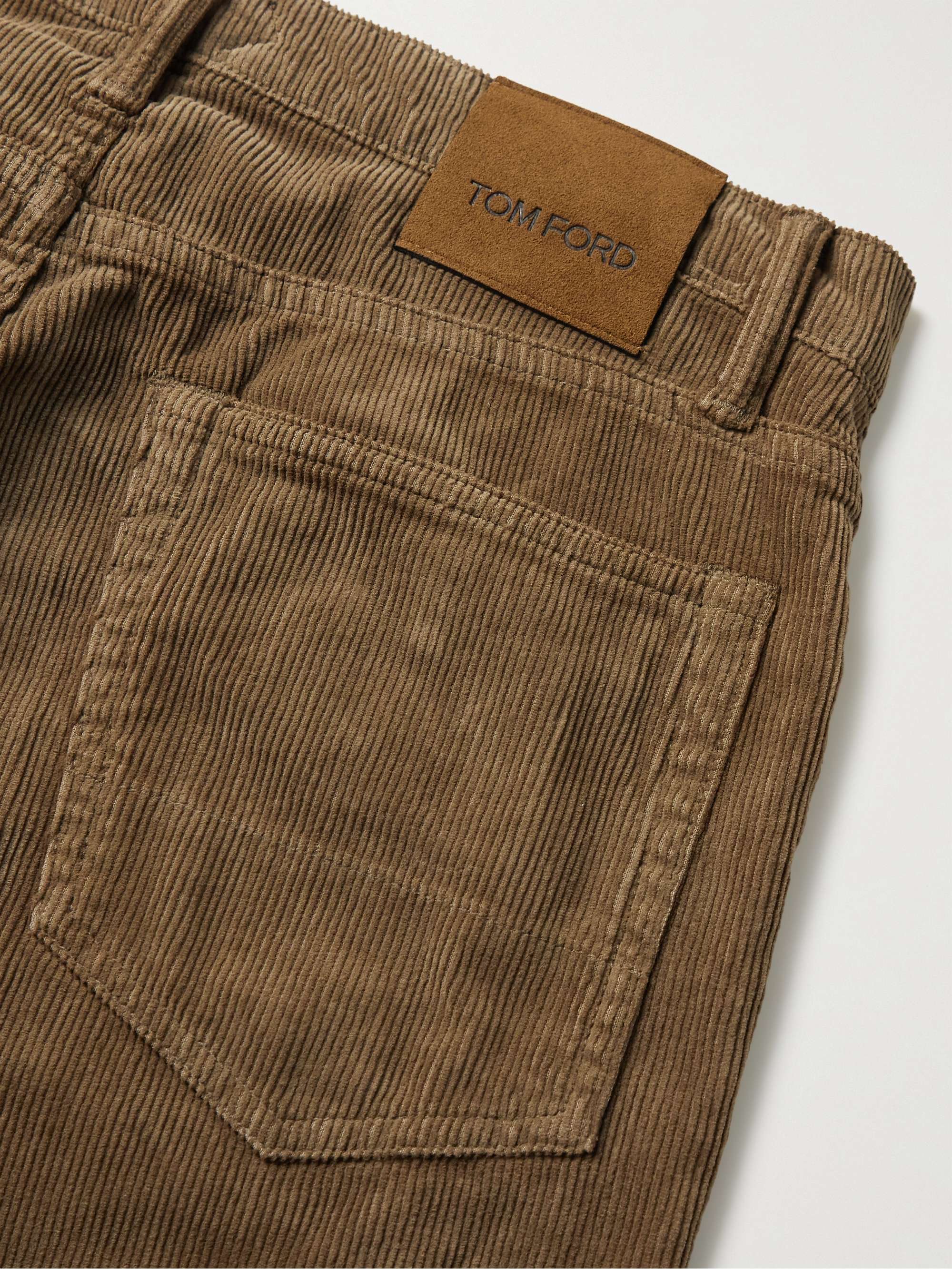 TOM FORD Slim-Fit Cotton-Blend Corduroy Trousers
