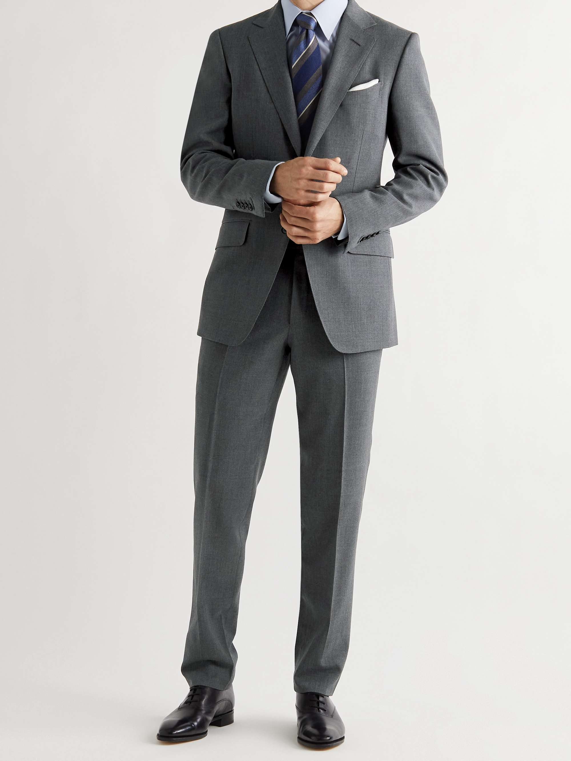 Gray O'Connor Slim-Fit Wool Suit Jacket ...