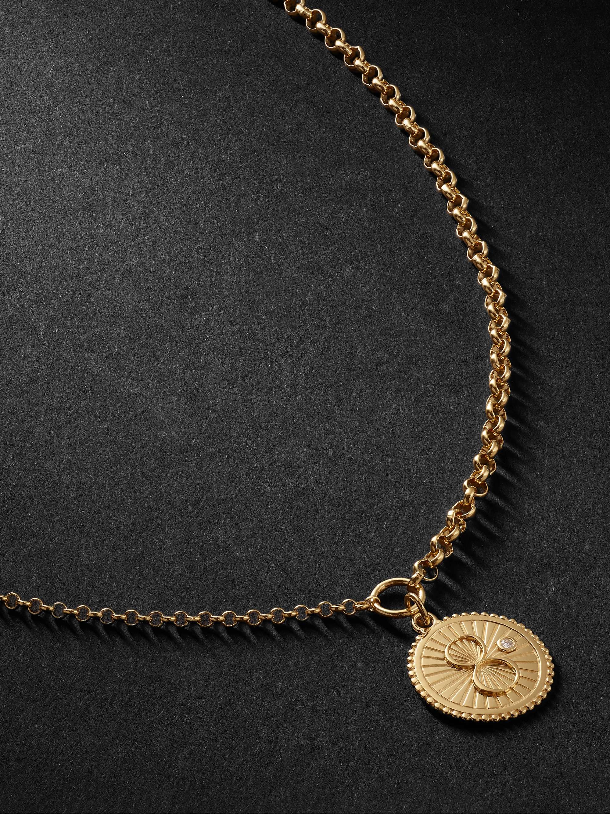 FOUNDRAE Karma 18-Karat Gold Diamond Necklace