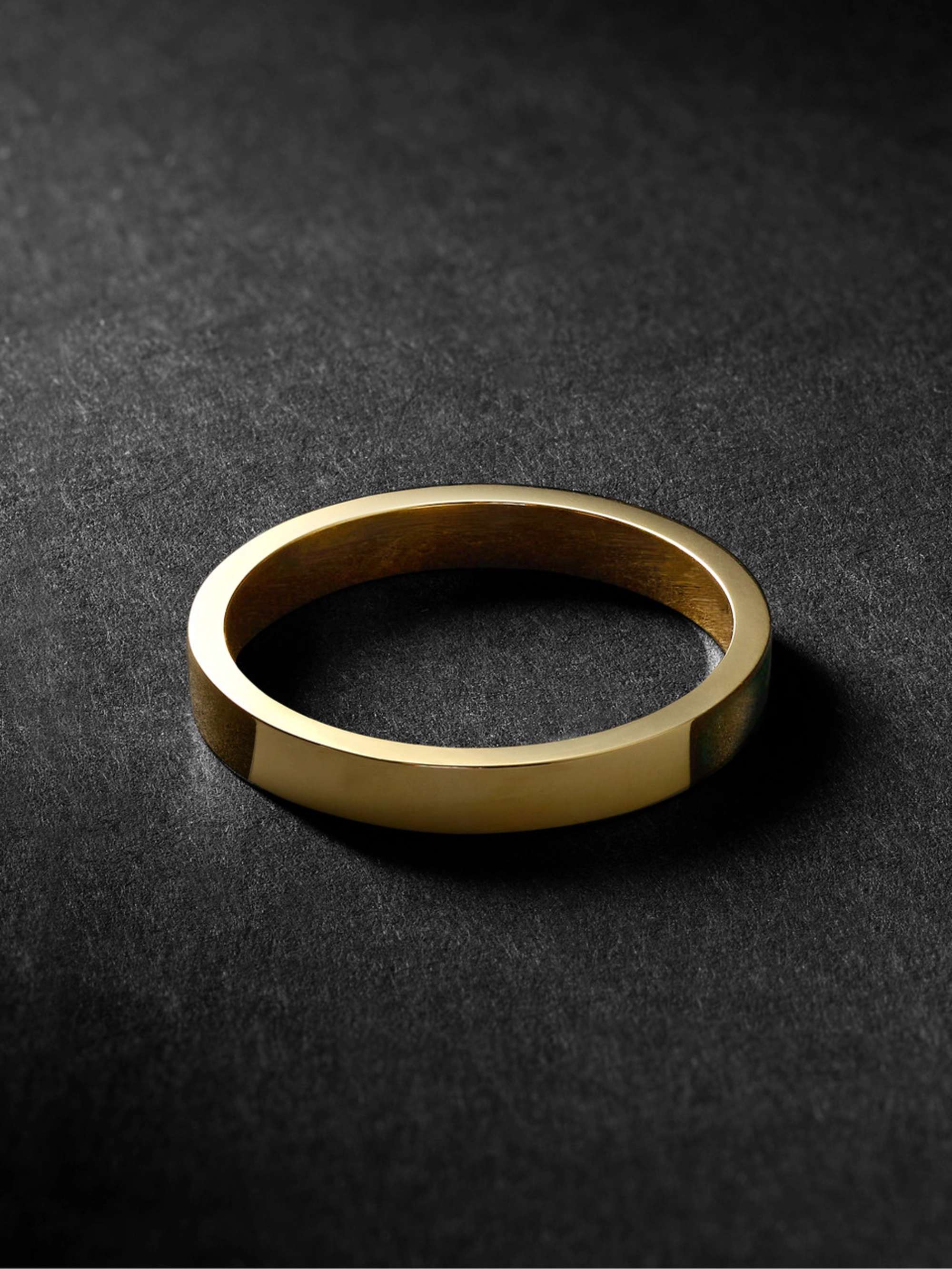 FOUNDRAE 18-Karat Gold and Enamel Ring