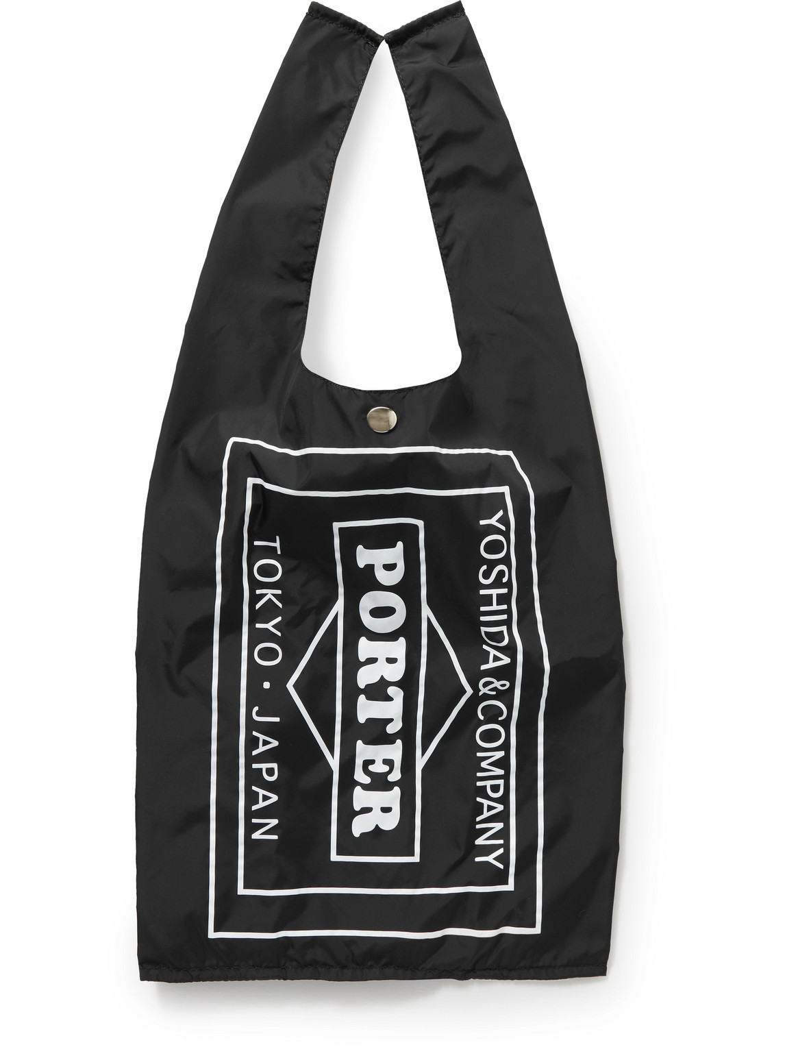 Porter, Yoshida & Co Grocery Logo-print Nylon Tote Bag In Black