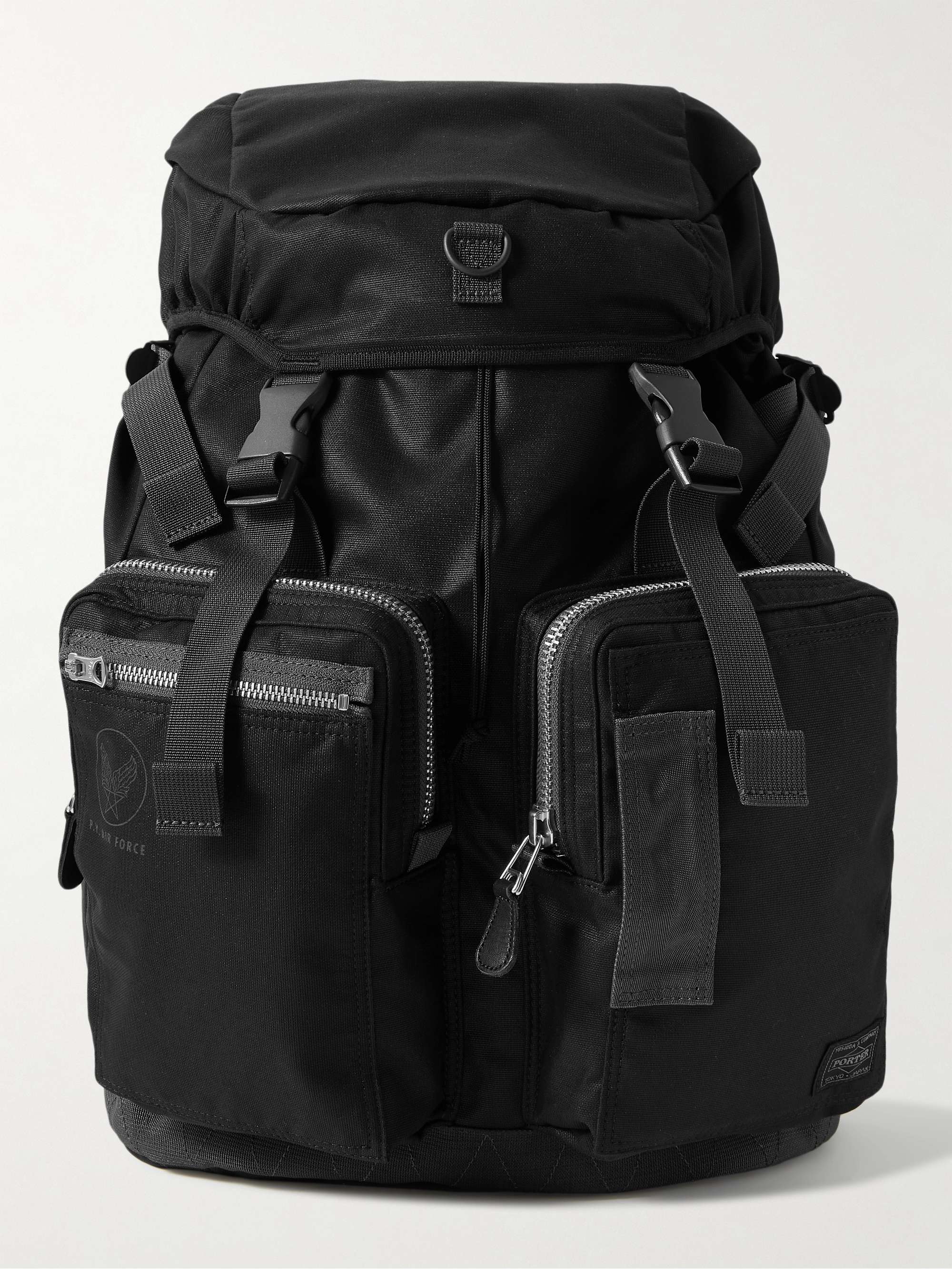 Black Essential U Logo-Flocked Nylon Backpack | GIVENCHY | MR PORTER