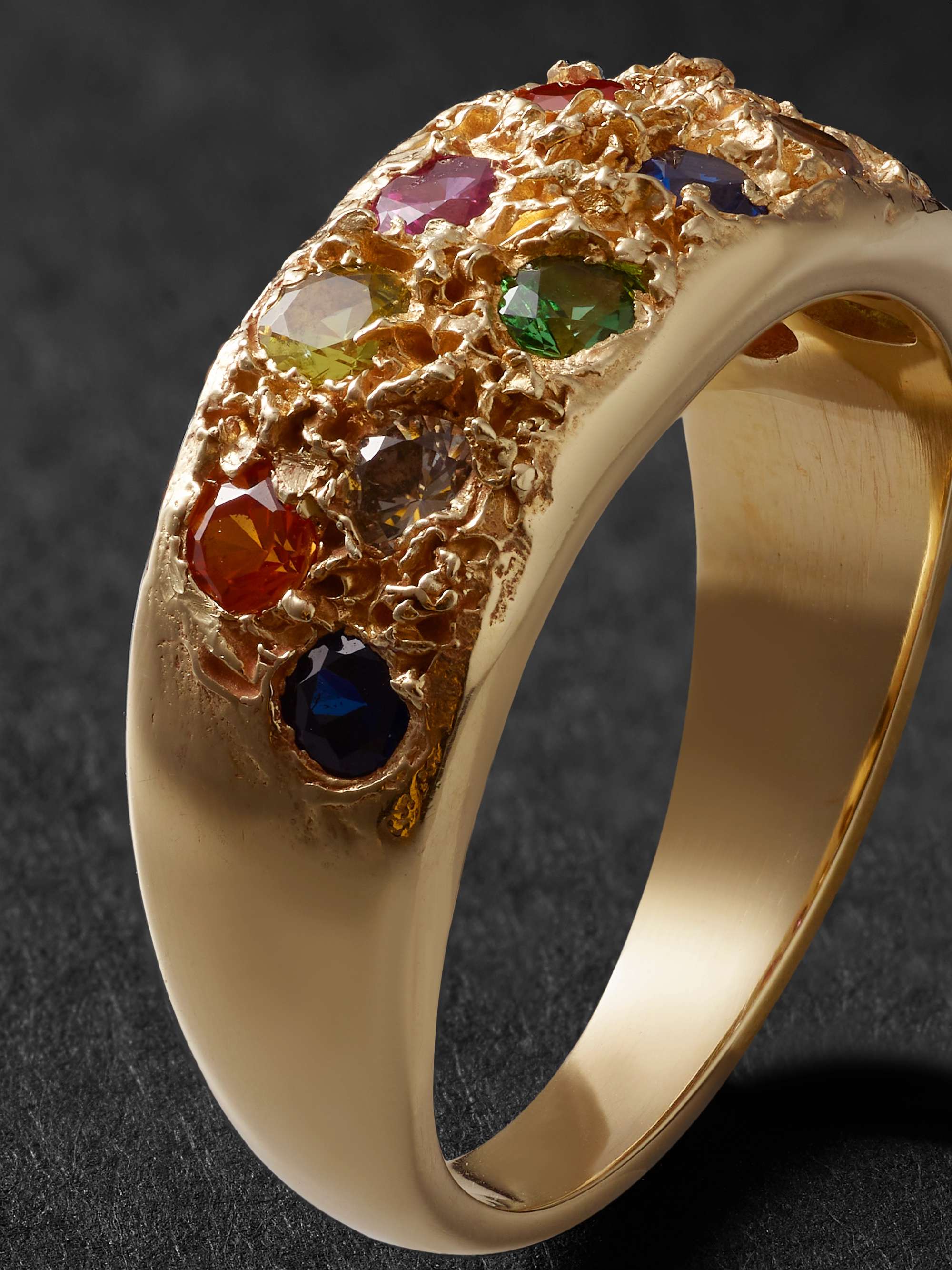 BLEUE BURNHAM 9-Karat Recycled Gold Sapphire Ring