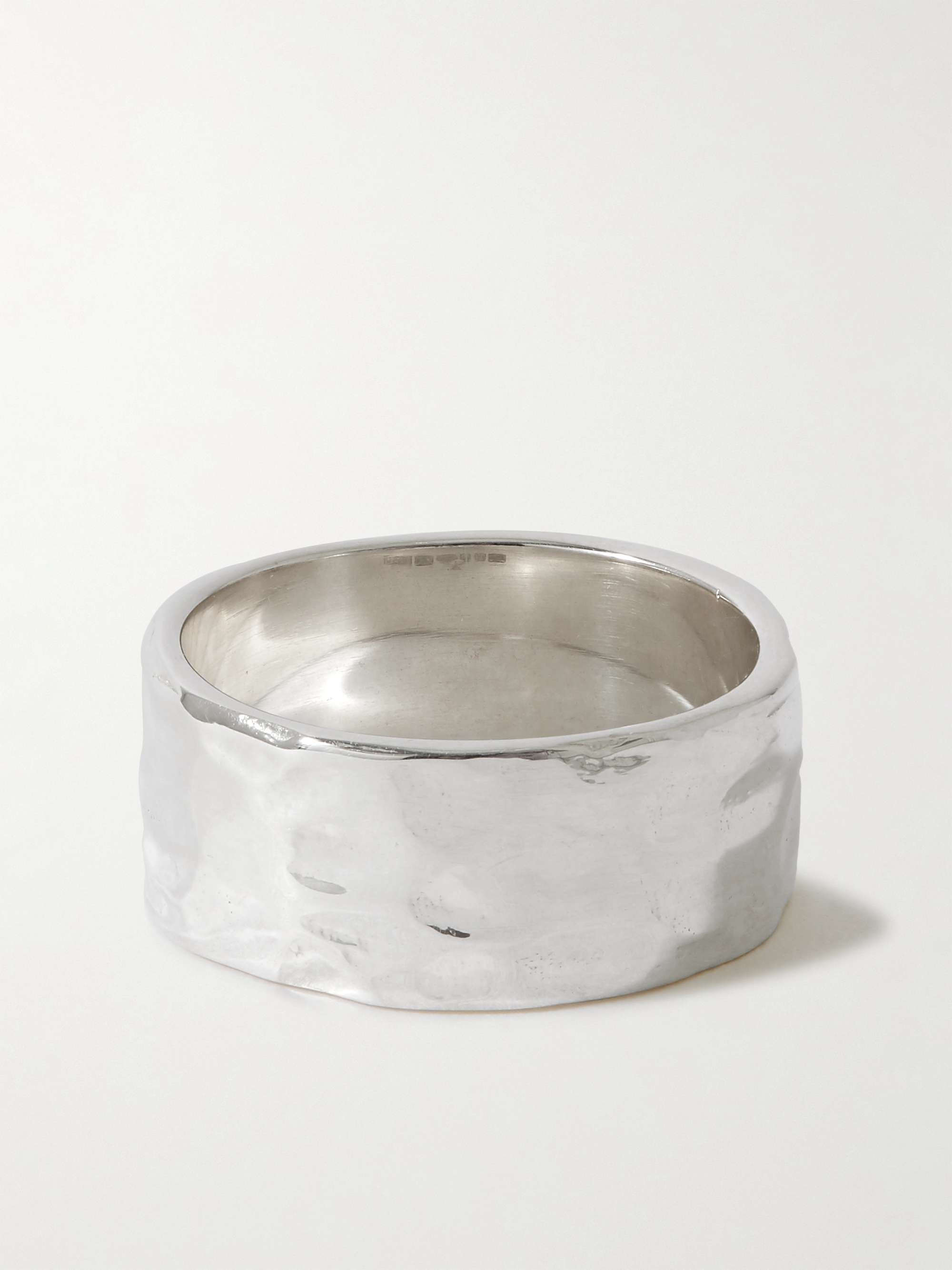 BLEUE BURNHAM The Permanent Hammered Recycled Sterling Silver Ring