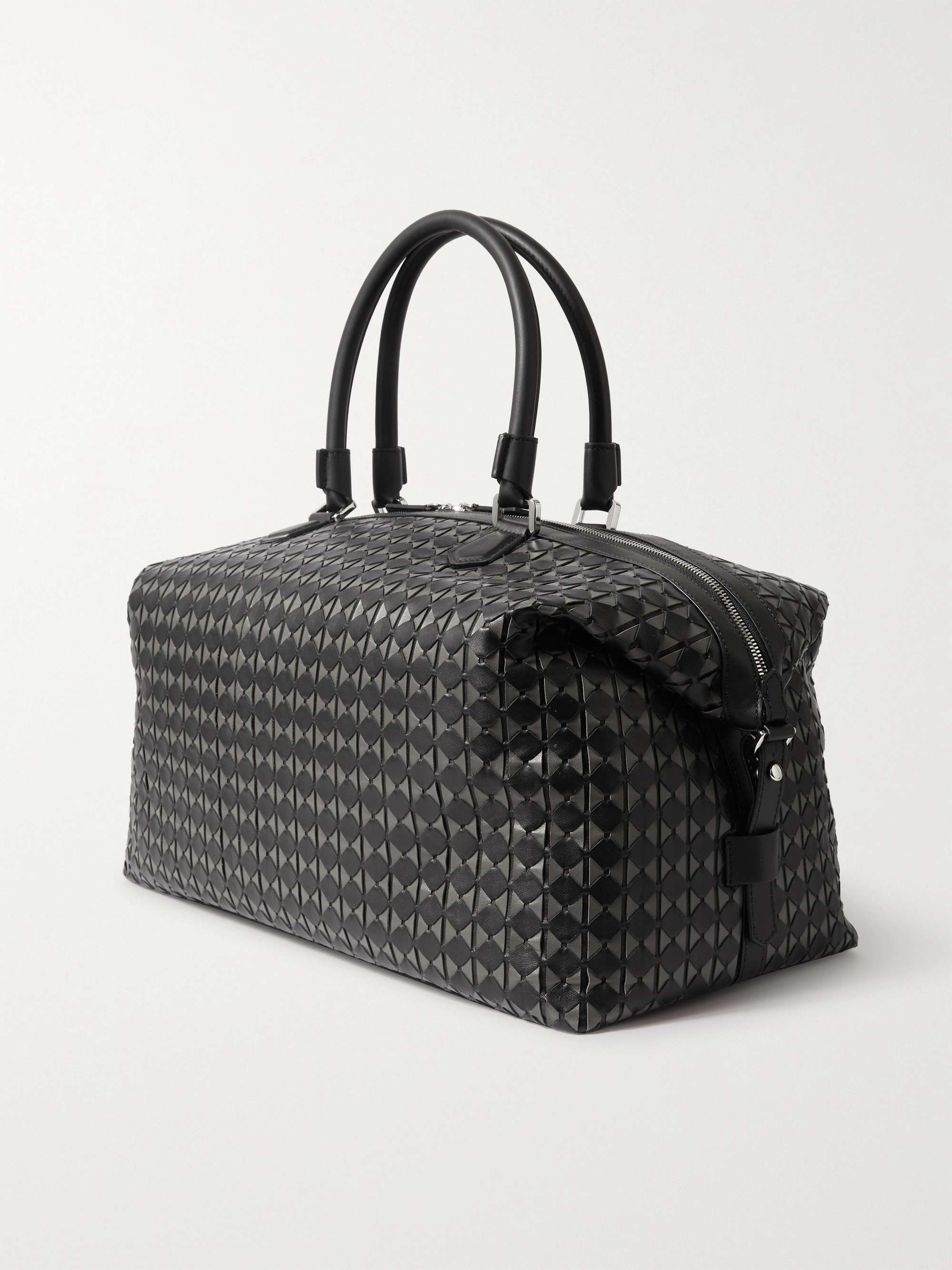 SERAPIAN Woven Leather Holdall