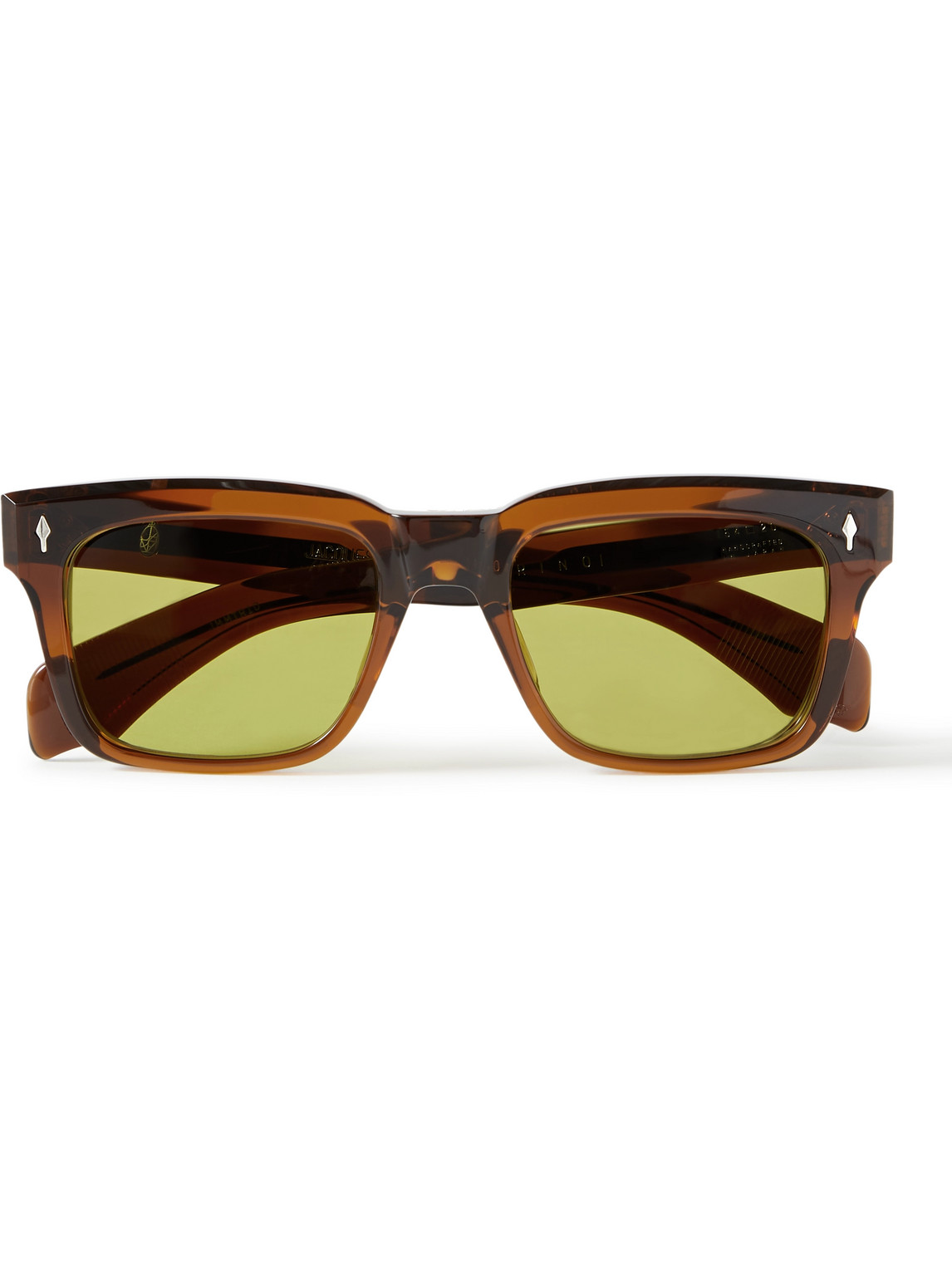 Jacques Marie Mage Torino Square-frame Acetate Sunglasses In Brown