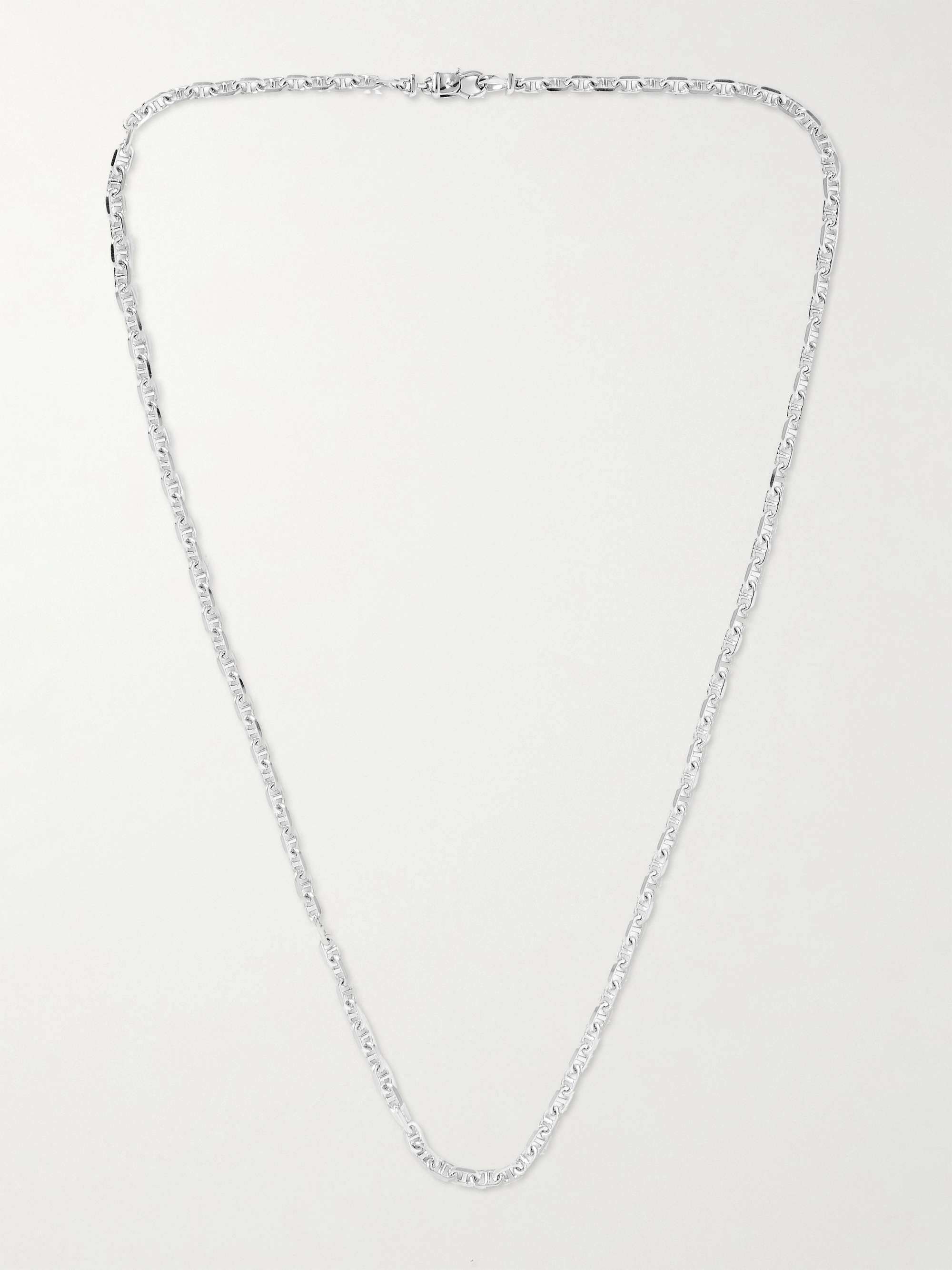 TOM WOOD Rhodium-Plated Necklace