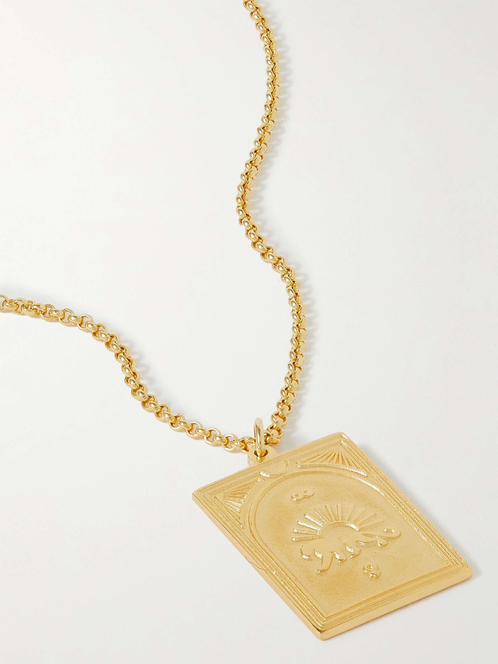 TOM WOOD Tarot Strength Gold-Plated Necklace