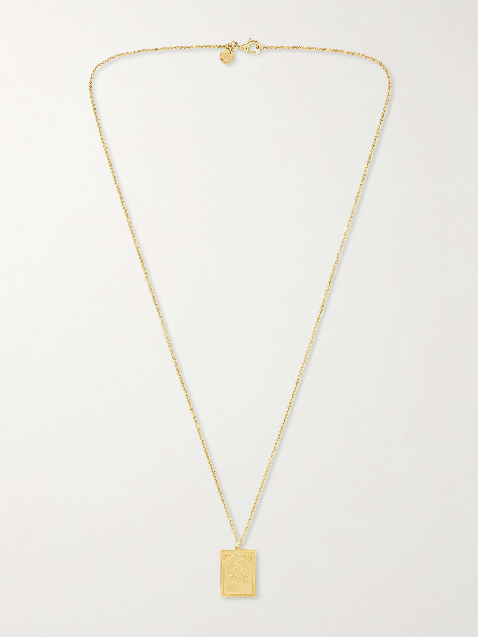 TOM WOOD Tarot Strength Gold-Plated Necklace