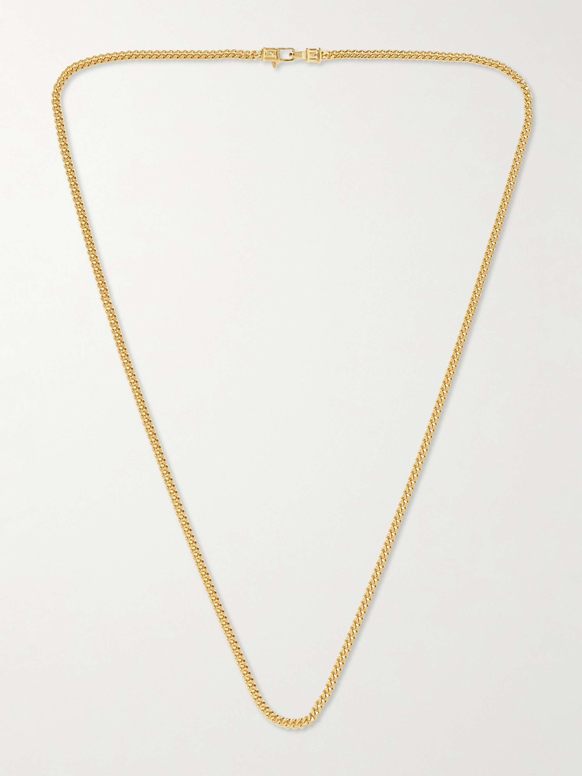 TOM WOOD Gold-Plated Chain Necklace