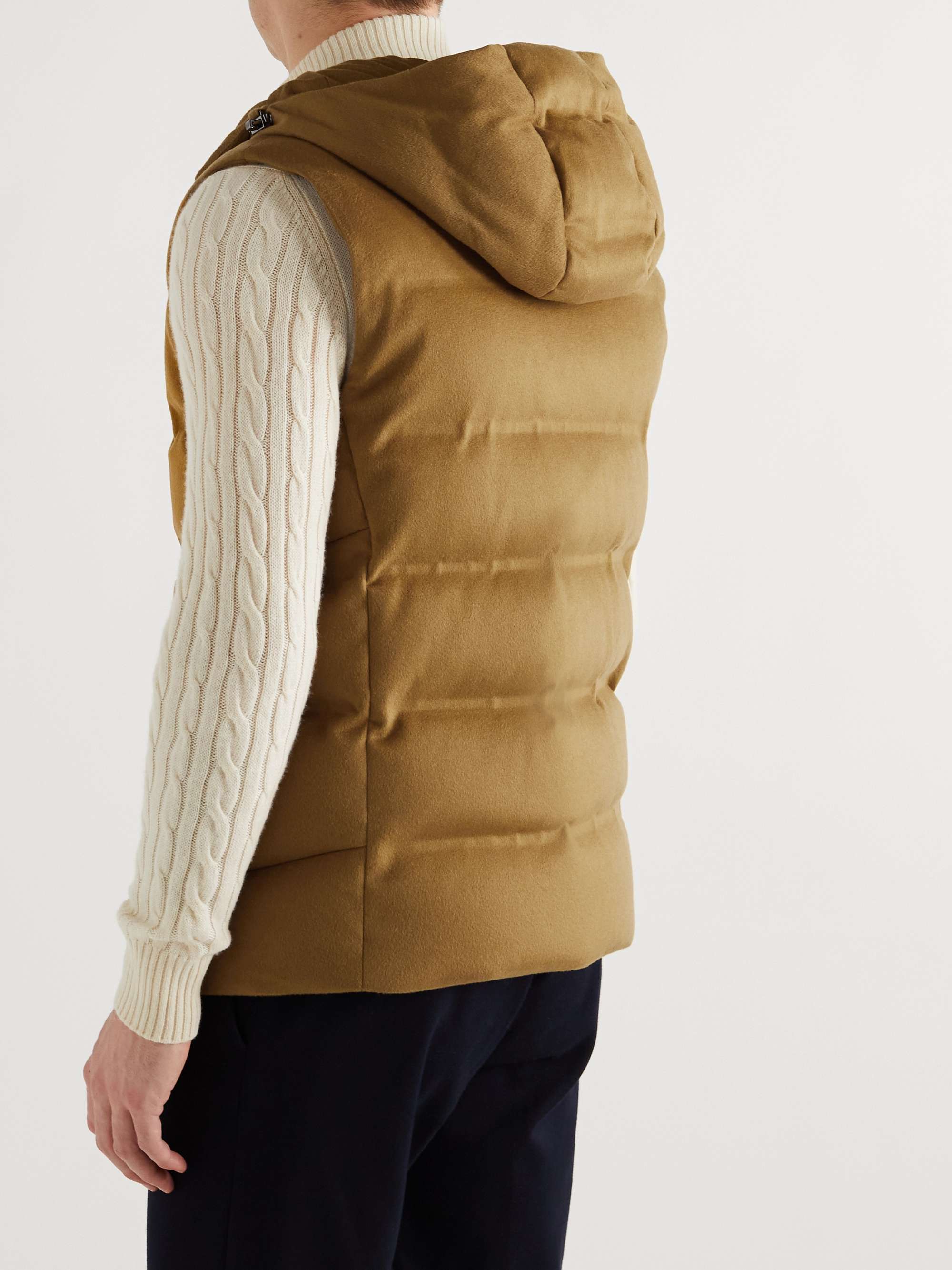 LORO PIANA Fillmore Slim-Fit Quilted Storm System Shell Hooded Down Gilet