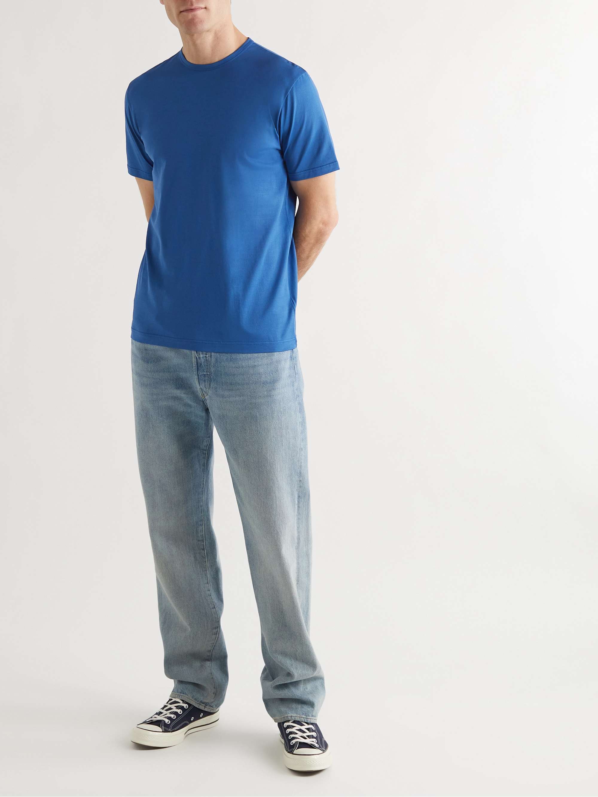 SUNSPEL Slim-Fit Cotton-Jersey T-Shirt