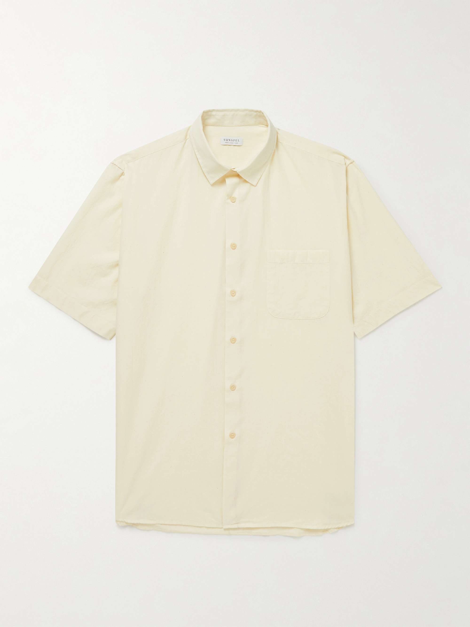 SUNSPEL Selvedge Cotton-Chambray Shirt