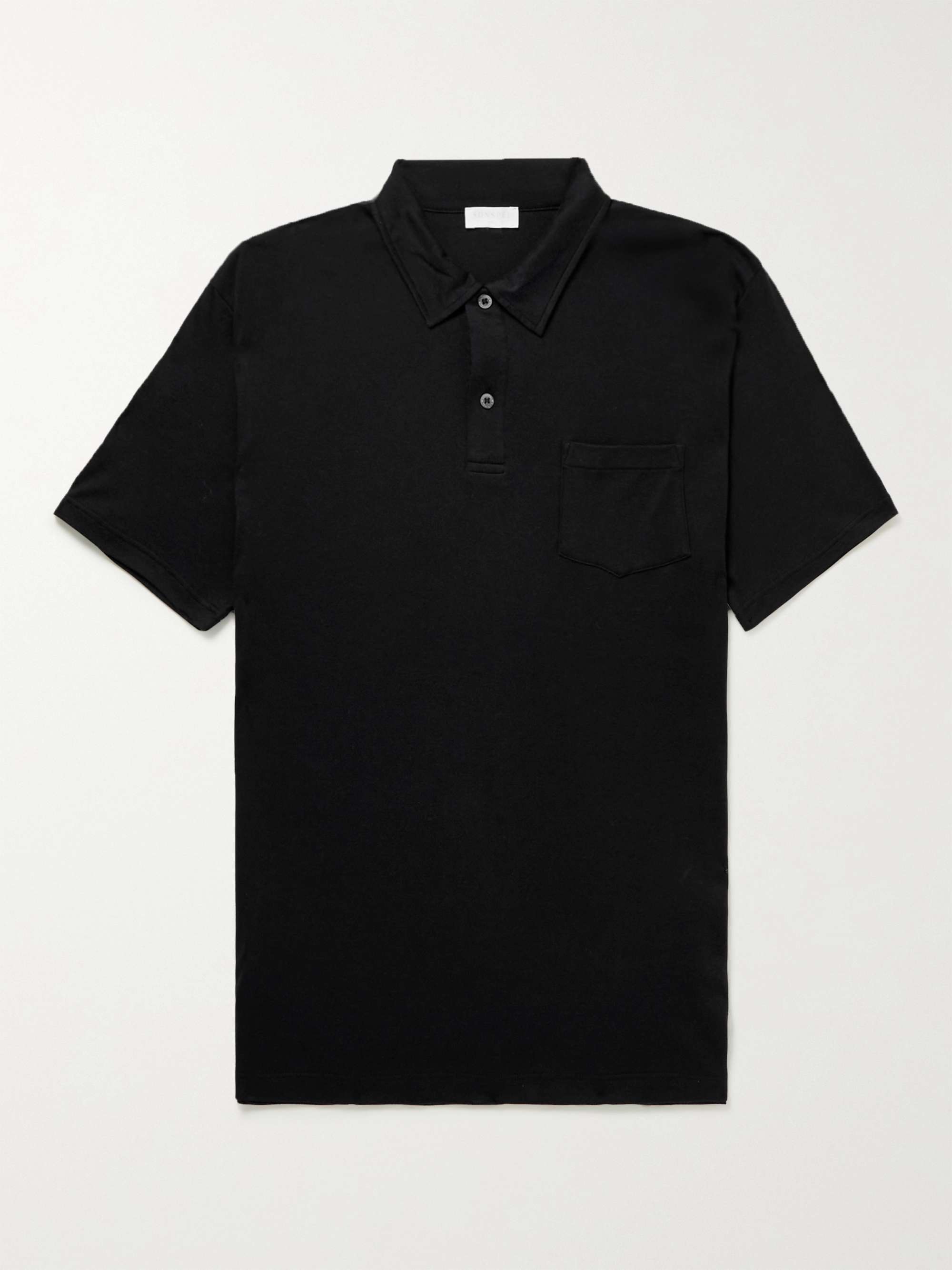 SUNSPEL Slim-Fit Sea Island Cotton-Jersey Polo Shirt