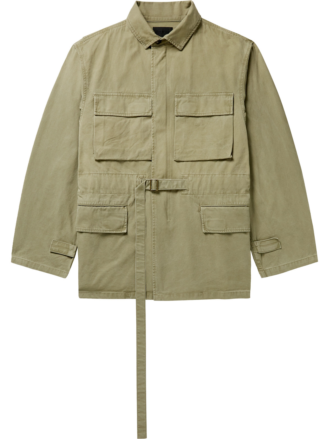 Belted Cotton-Duck Field Jacket
