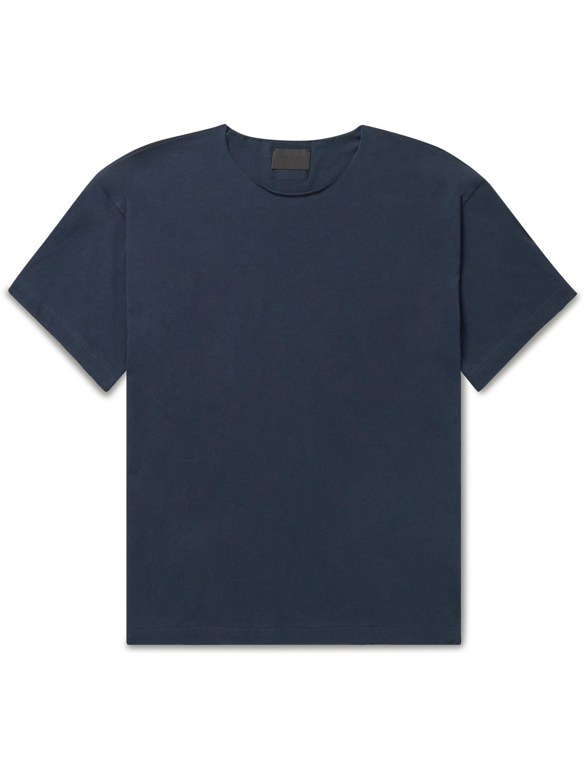 Distressed Logo-Appliquéd Cotton-Jersey T-shirt