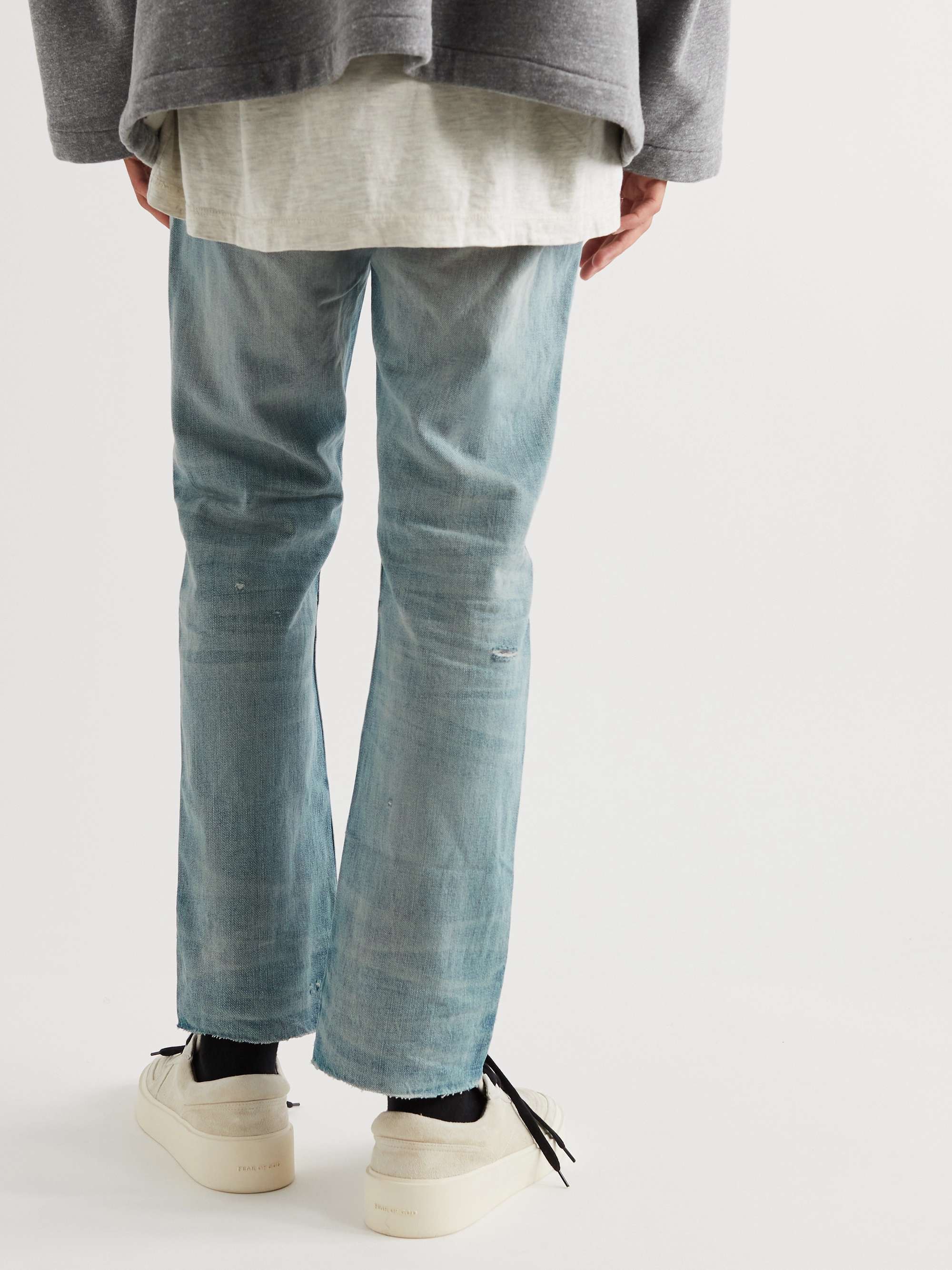 FEAR OF GOD Distressed Straight-Leg Jeans