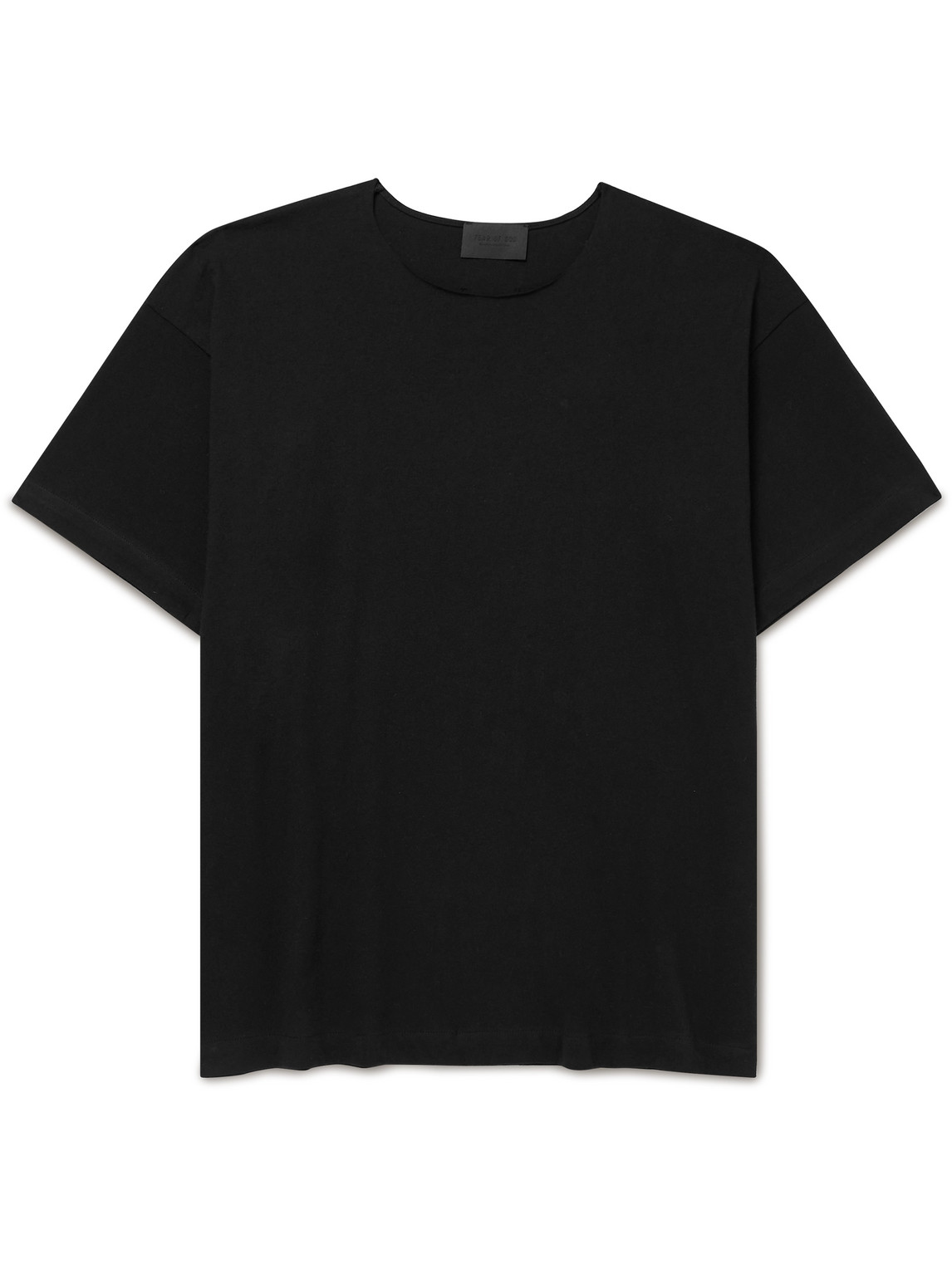Distressed Logo-Appliquéd Cotton-Jersey T-Shirt