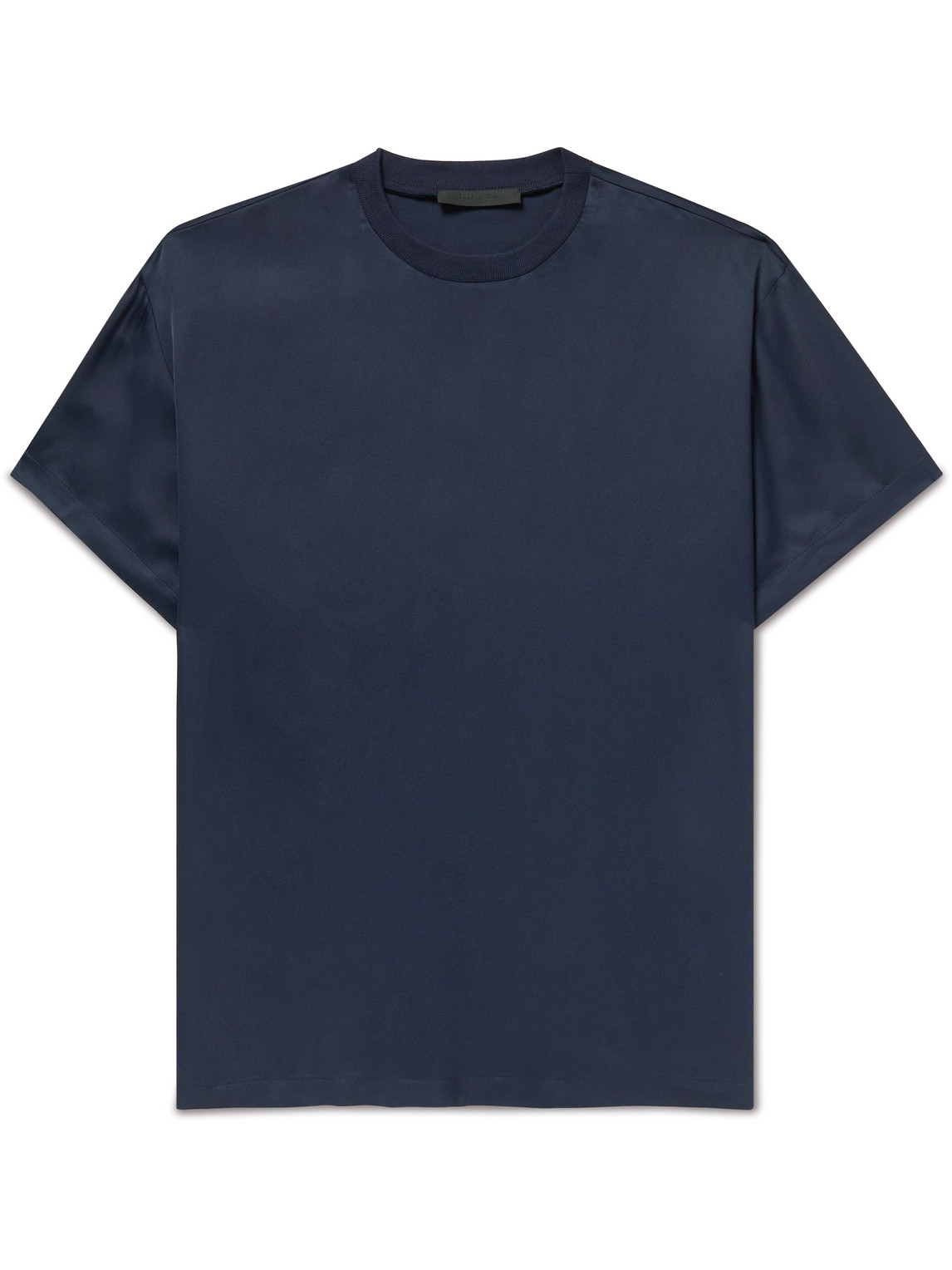 Oversized Satin-Crepe T-Shirt