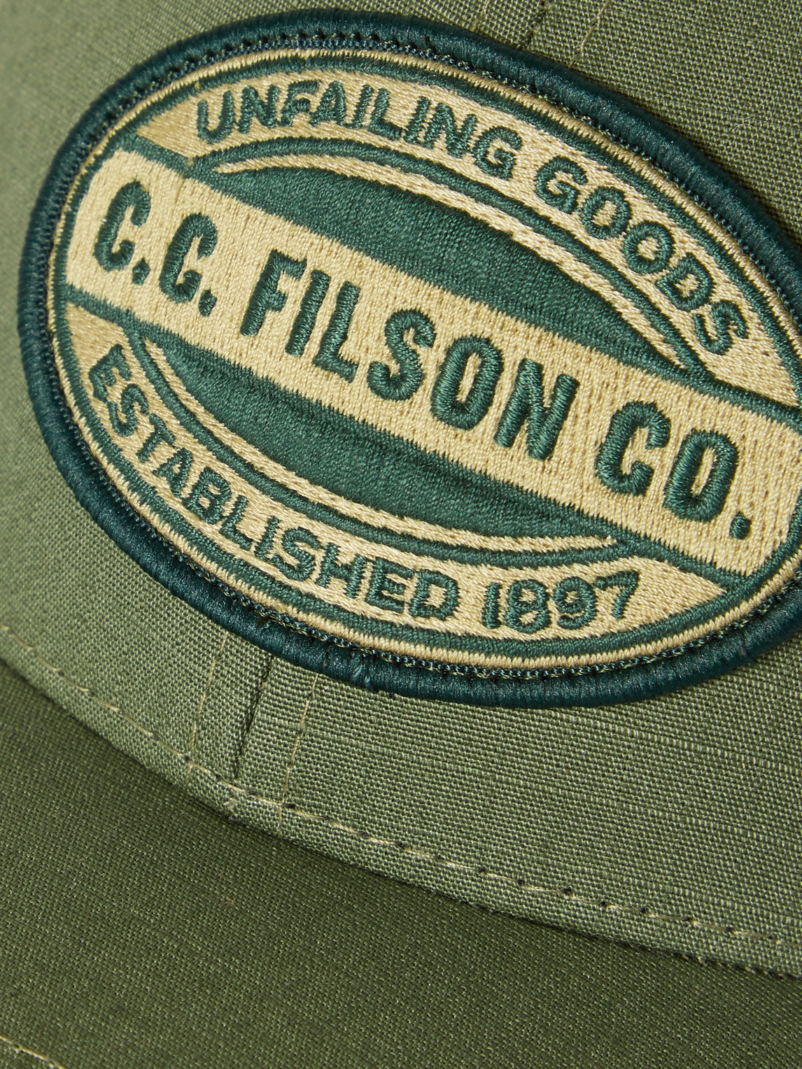 Filson Logger Logo-appliquéd Cotton-ripstop Baseball Cap In Armykenai ...