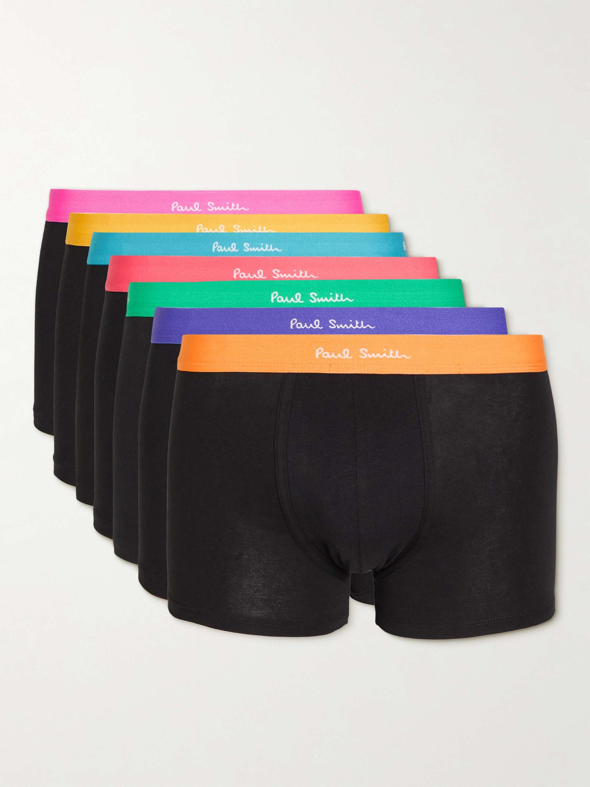 폴 스미스 박서 팬티 남성 속옷 7팩 (선물 추천) Paul Smith Seven-Pack Stretch-Cotton Boxer Briefs,Black