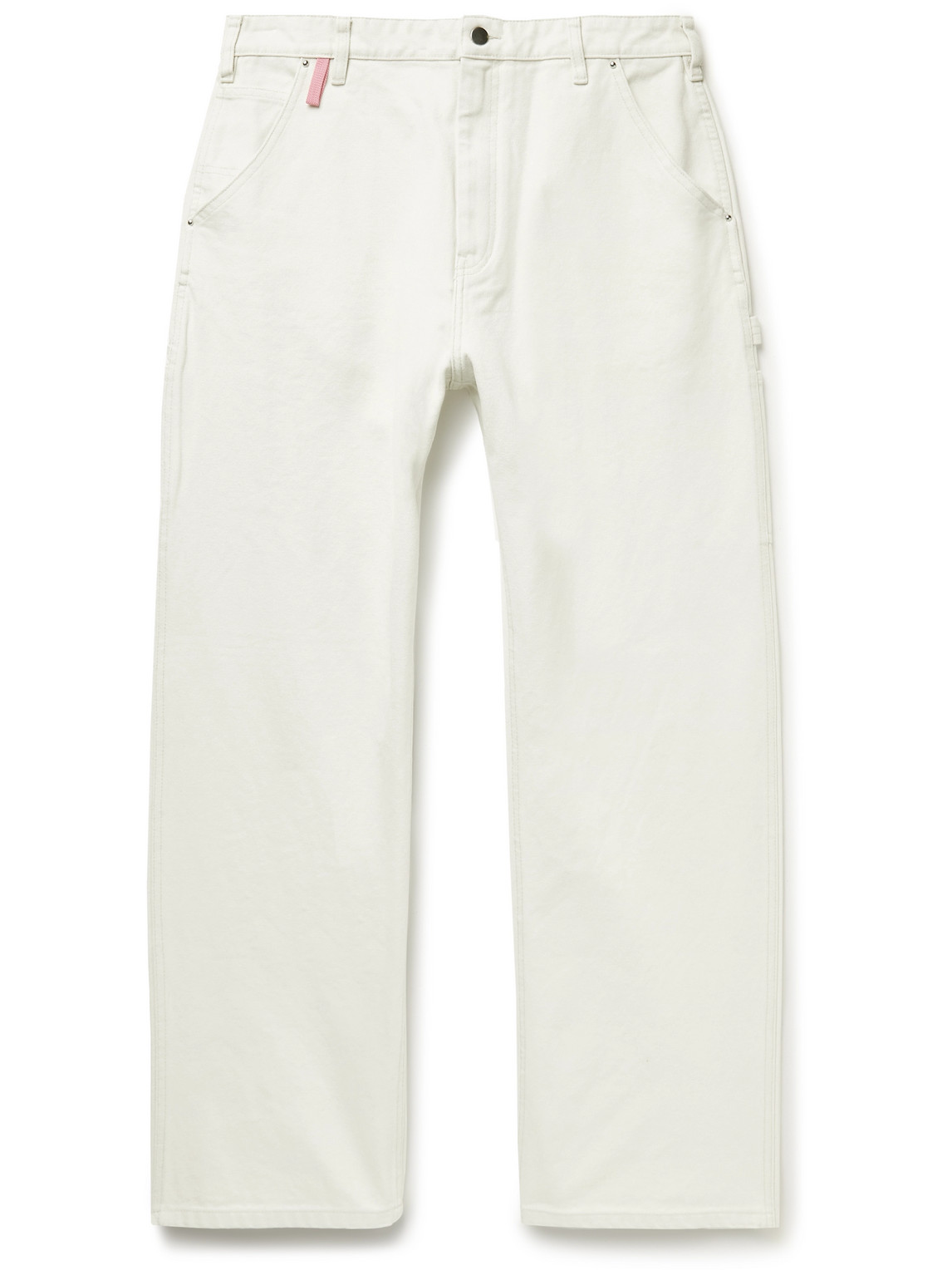 Acne Studios Piercey Wide-leg Stonewashed Organic Cotton-canvas Trousers In Unknown
