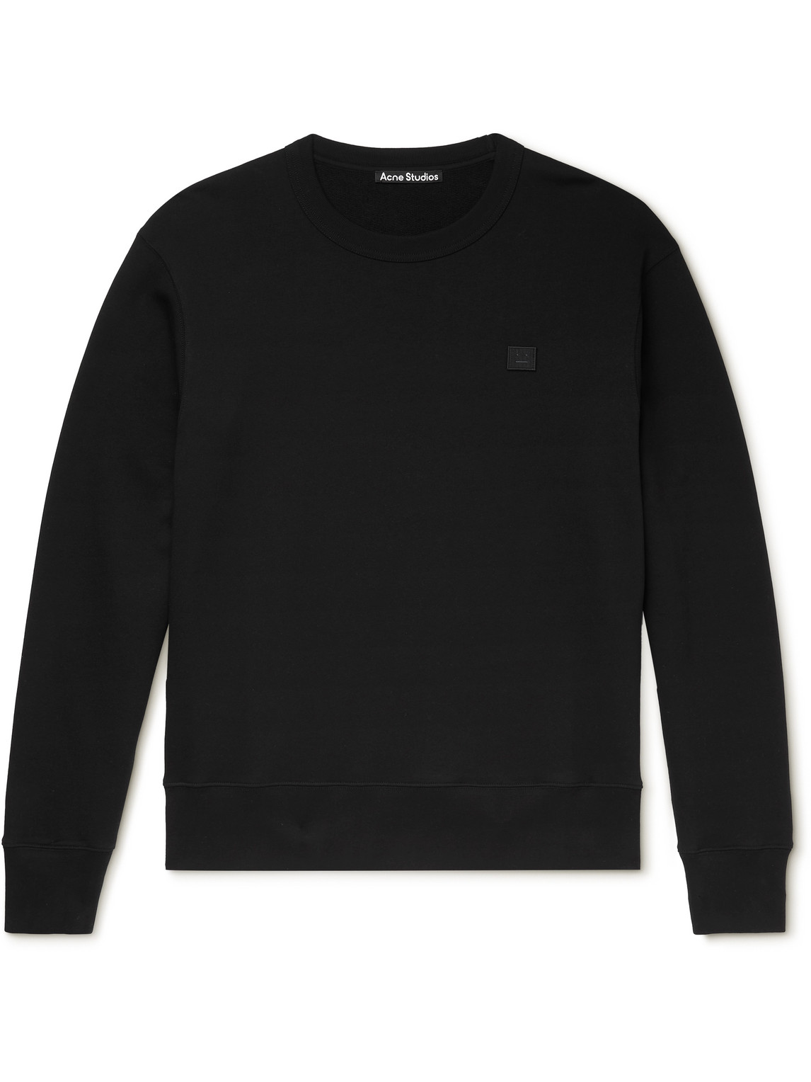 Acne Studios Logo-Appliquéd Organic Cotton-Jersey Sweatshirt