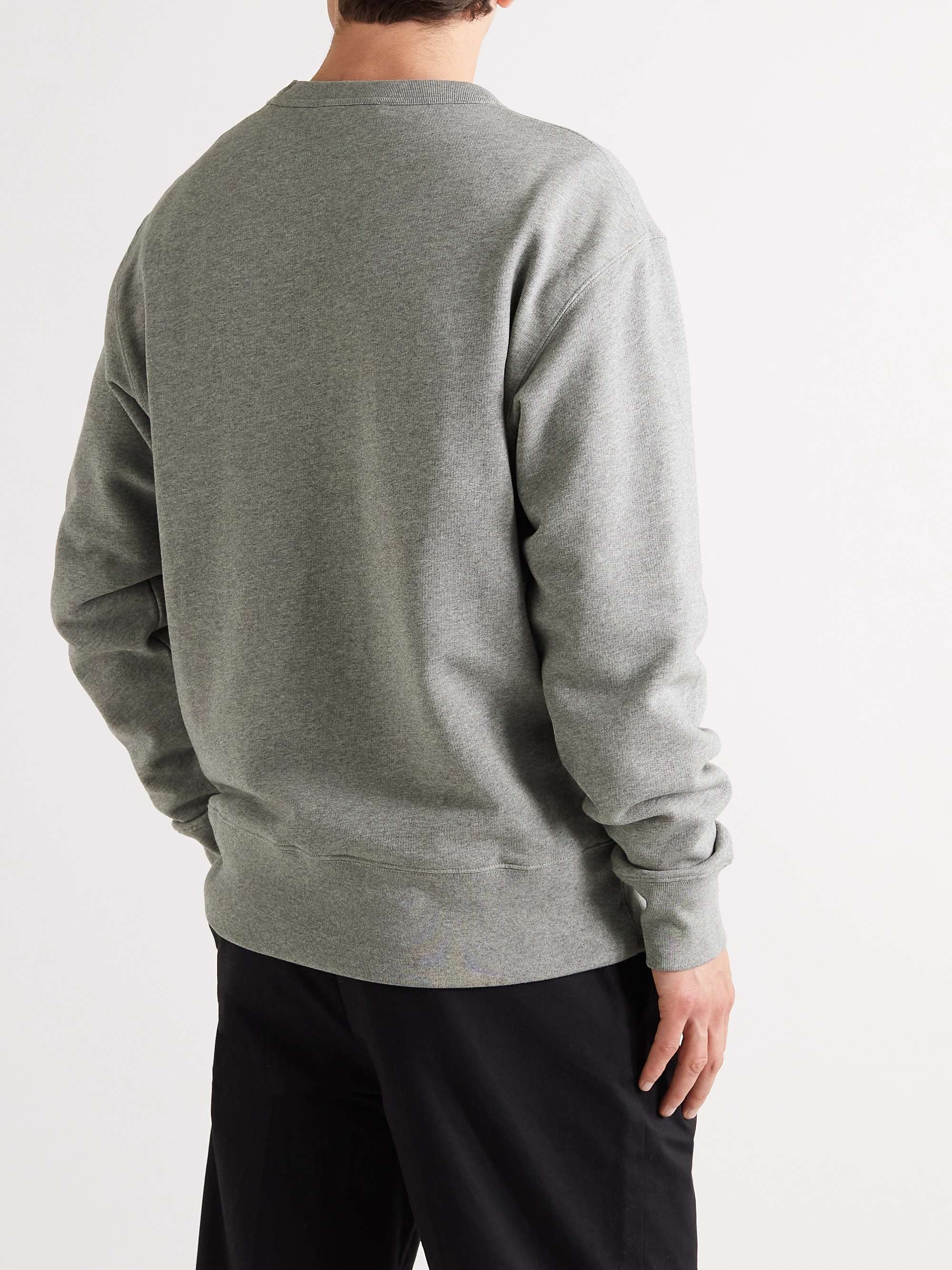 ACNE STUDIOS Fairview Logo-Appliquéd Organic Cotton-Jersey Sweatshirt