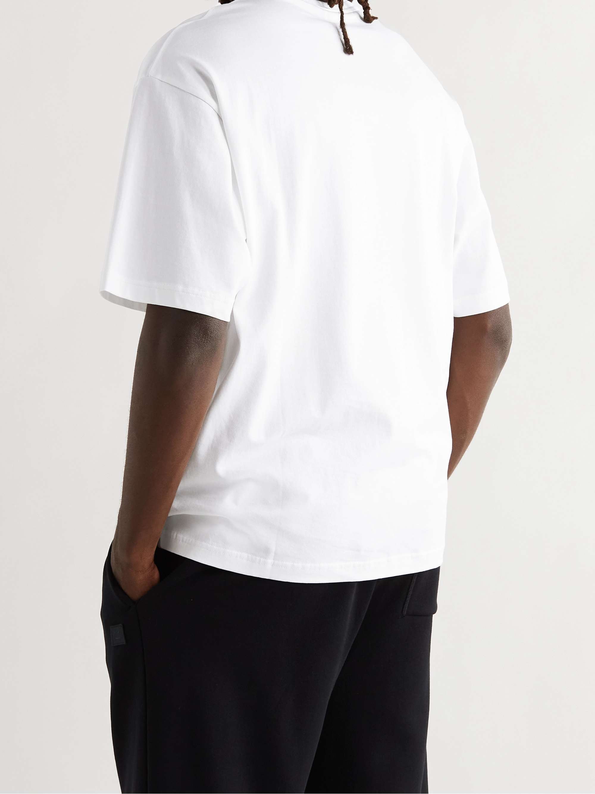 ACNE STUDIOS Exford Oversized Logo-Appliquéd Cotton-Jersey T-Shirt