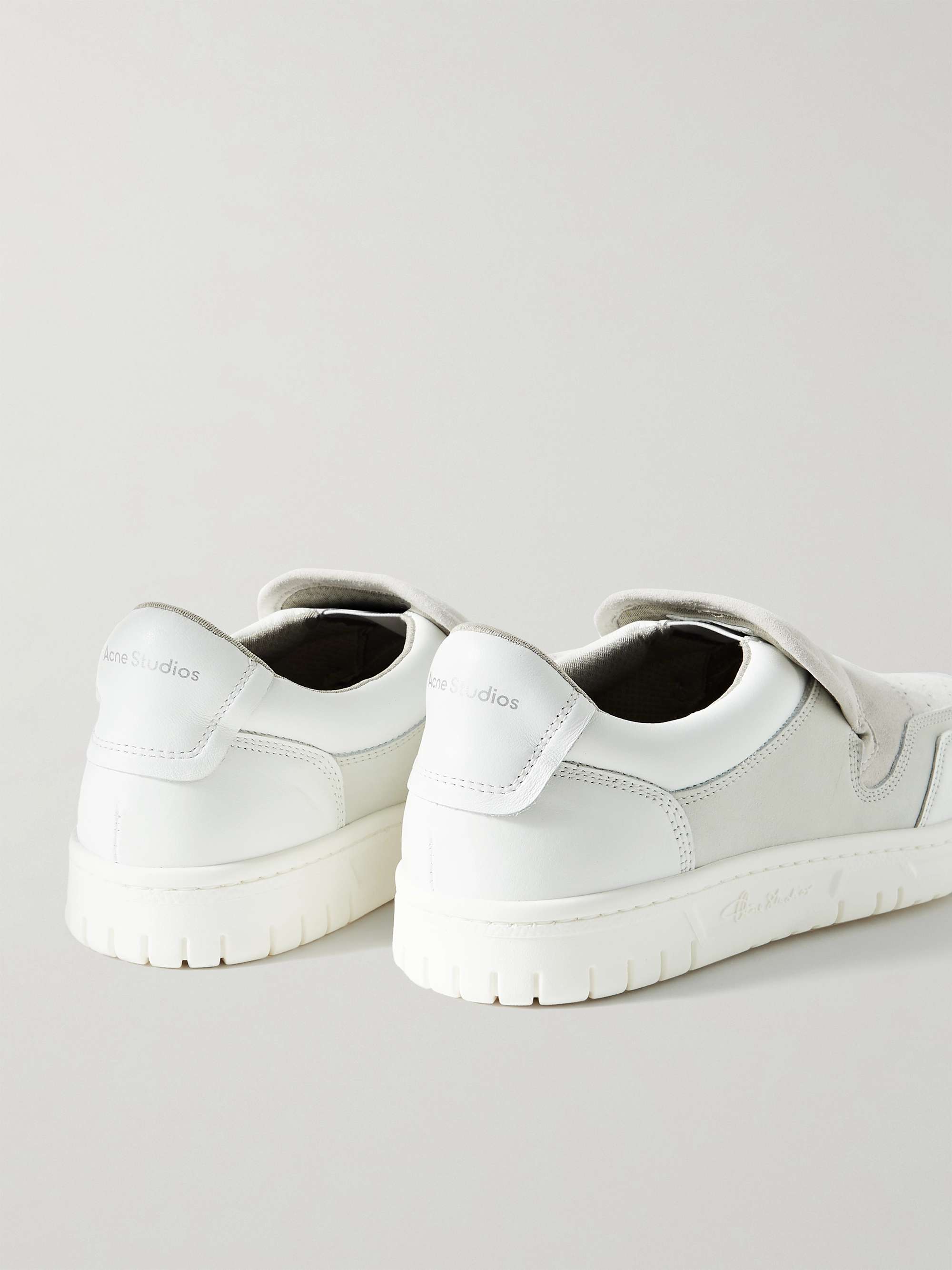 ACNE STUDIOS Buller Suede and Leather Slip-On Sneakers