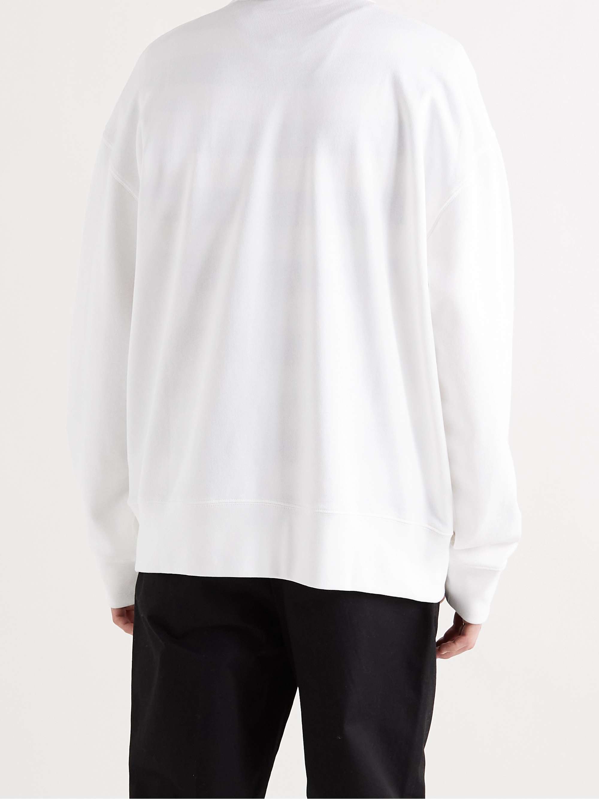 Fonbar Logo-Appliquéd Cotton-Jersey Sweatshirt