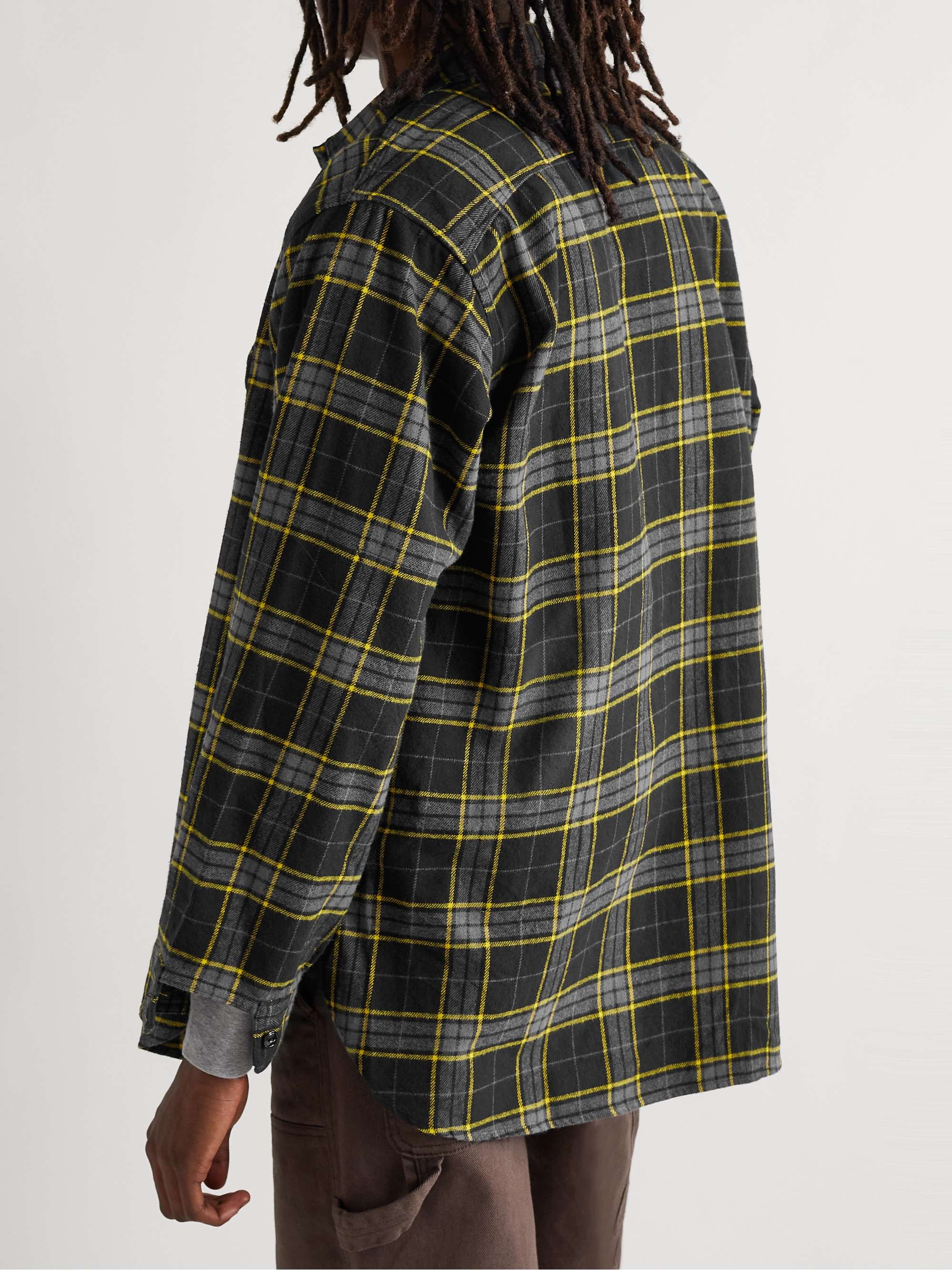 ENGINEERED GARMENTS Brushed Checked Cotton-Flannel Shirt