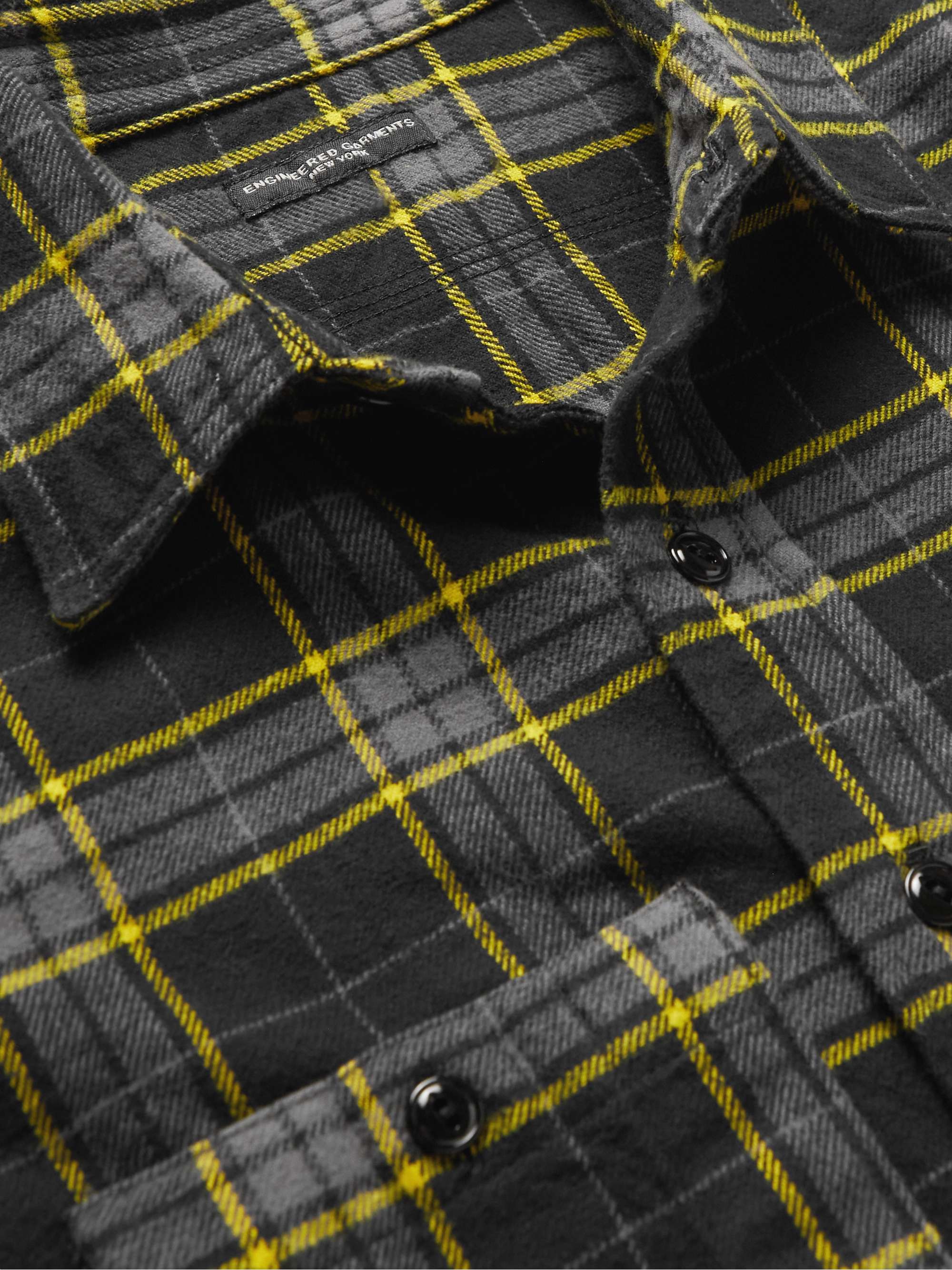 ENGINEERED GARMENTS Brushed Checked Cotton-Flannel Shirt