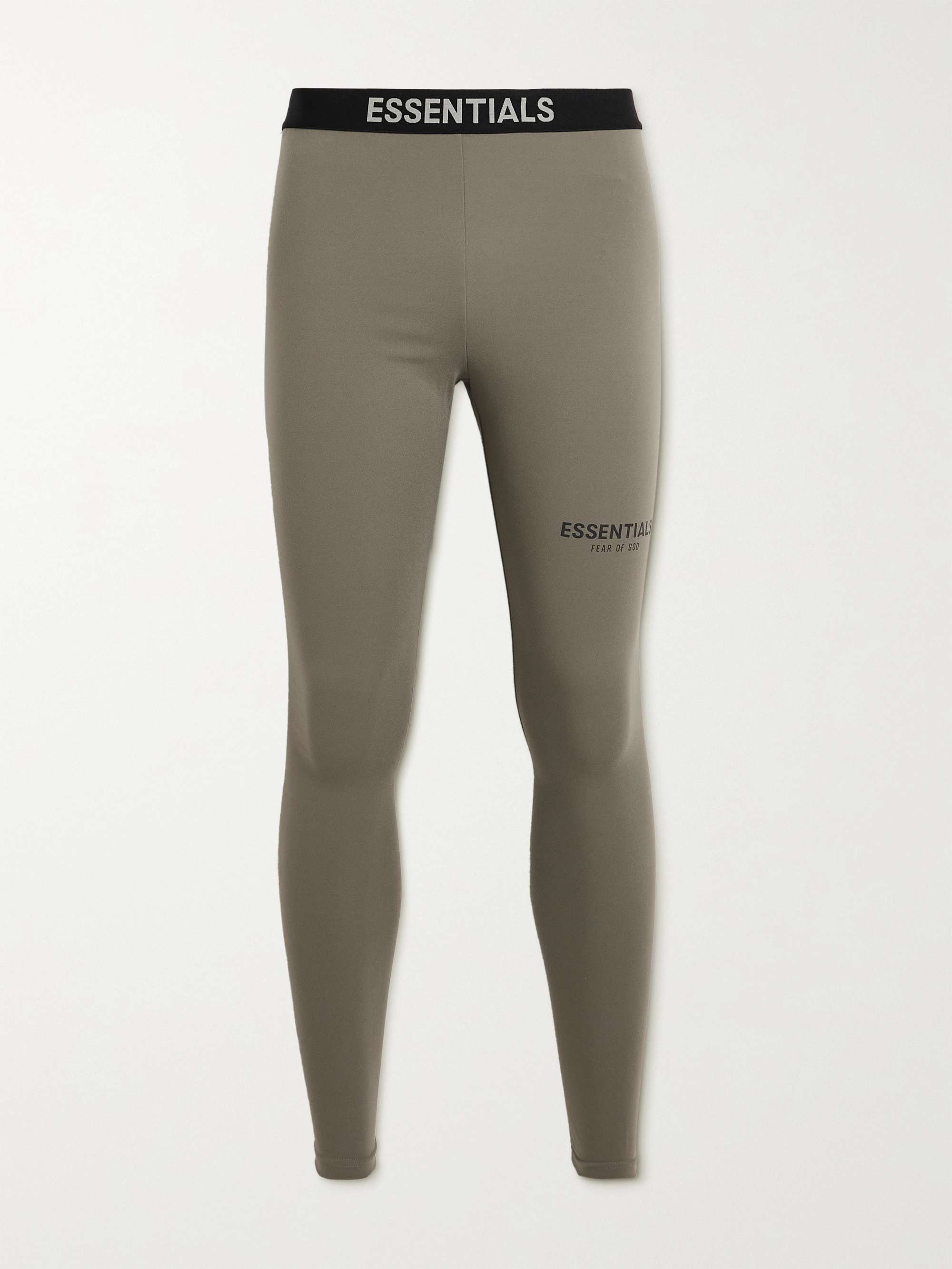 피어오브갓 에센셜 스웻팬츠 ESSENTIALS Logo-Print Stretch-Jersey Sweatpants,Gray