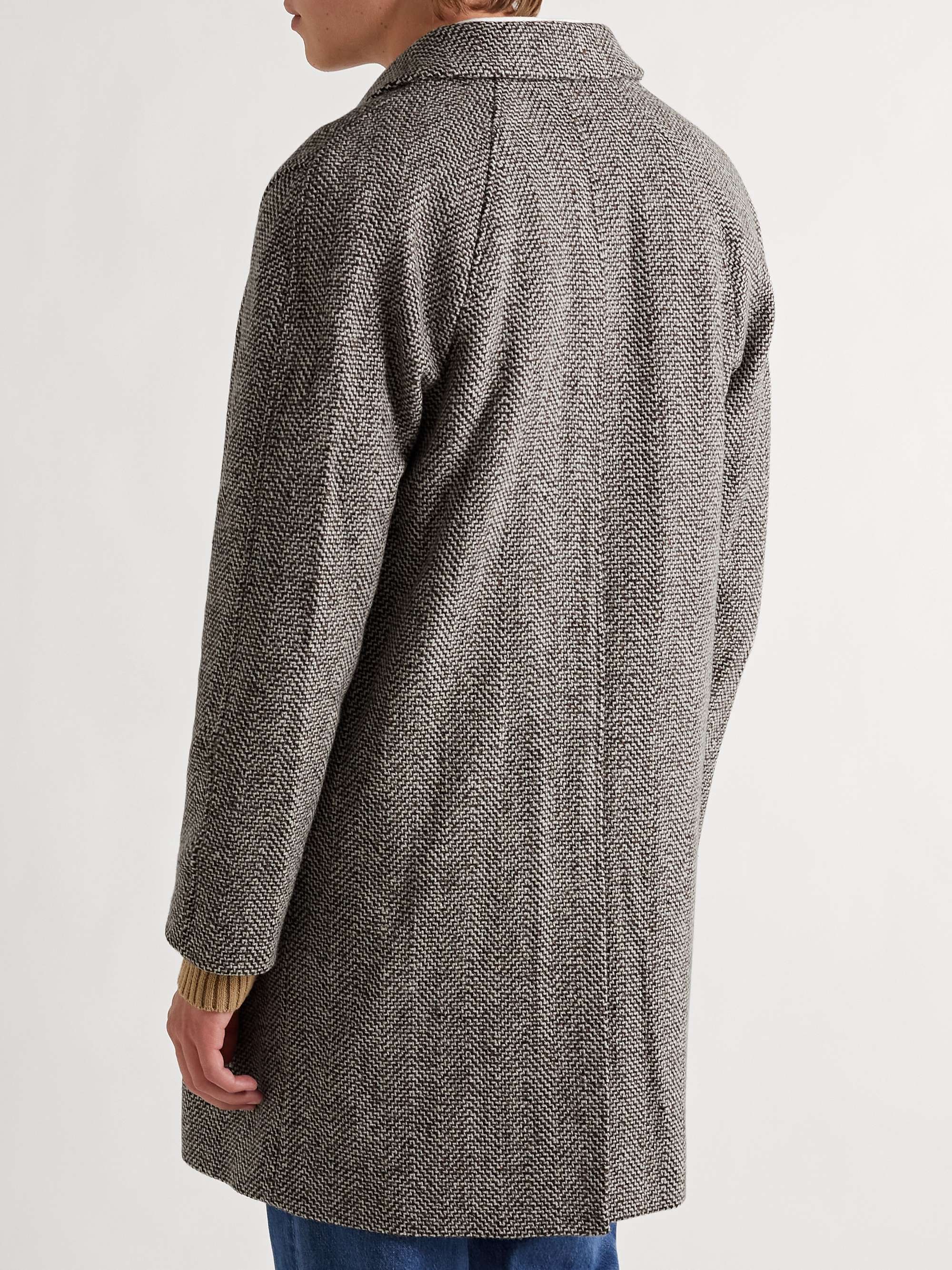 A.P.C. Ivan Herringbone Wool-Tweed Coat