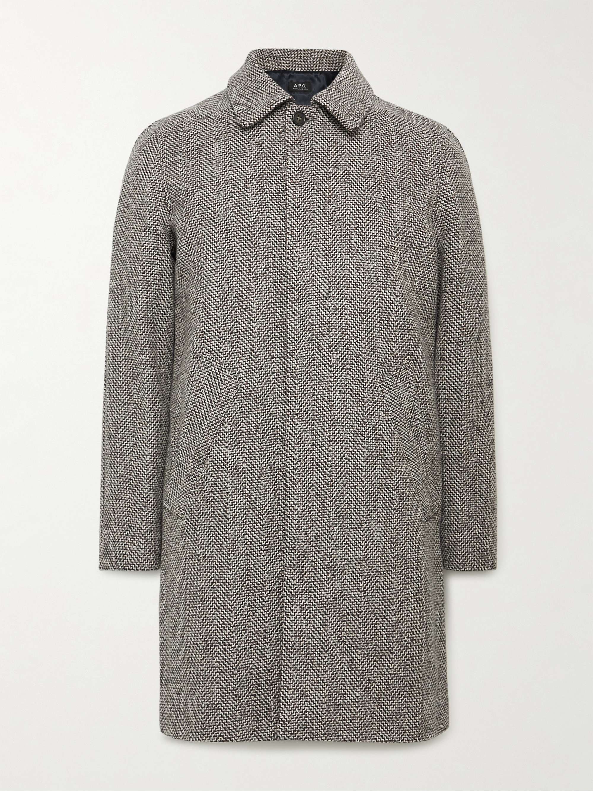 A.P.C. Ivan Herringbone Wool-Tweed Coat