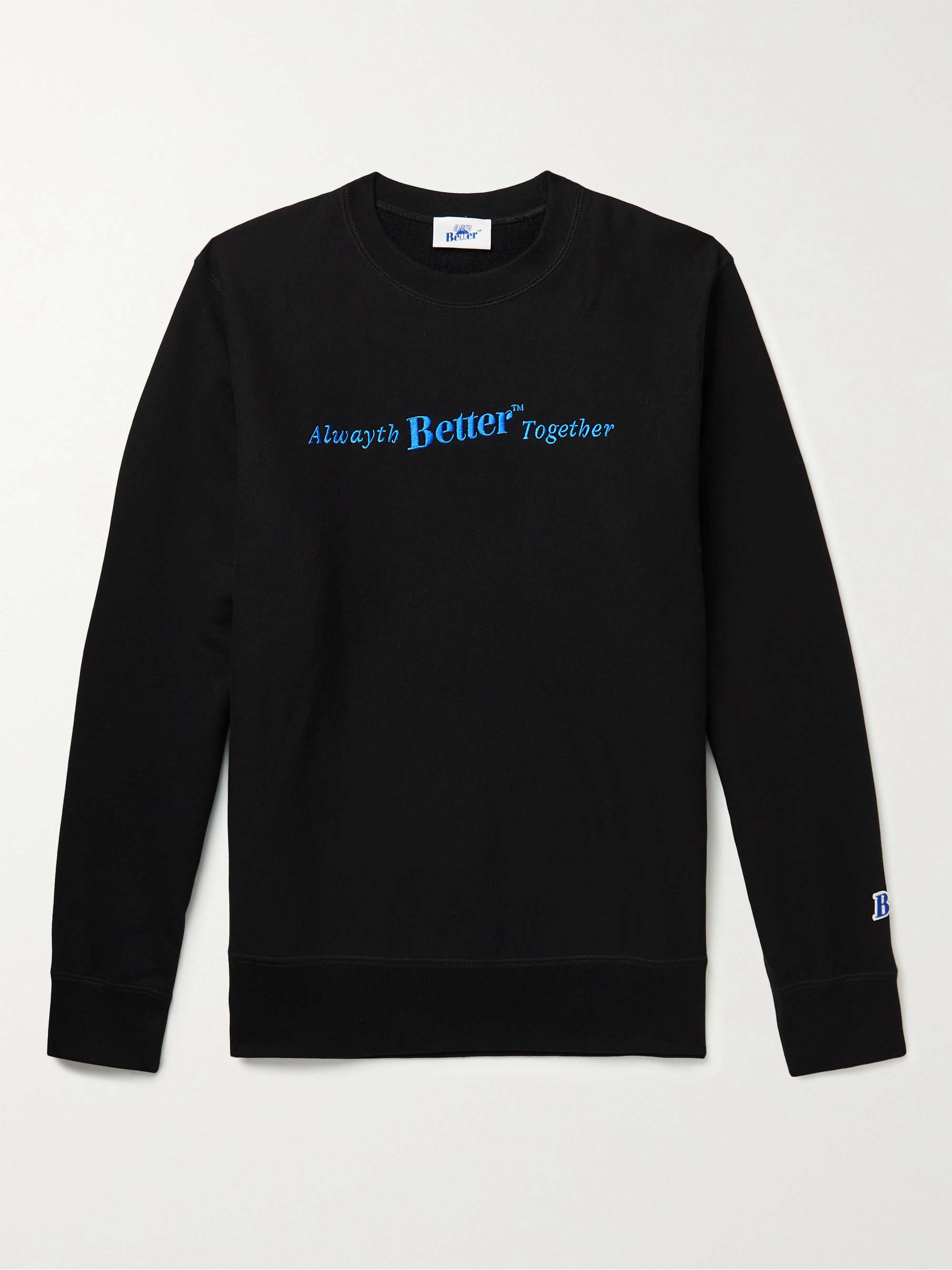BETTER GIFT SHOP + Alwayth Embellished Cotton-Jersey Sweatshirt