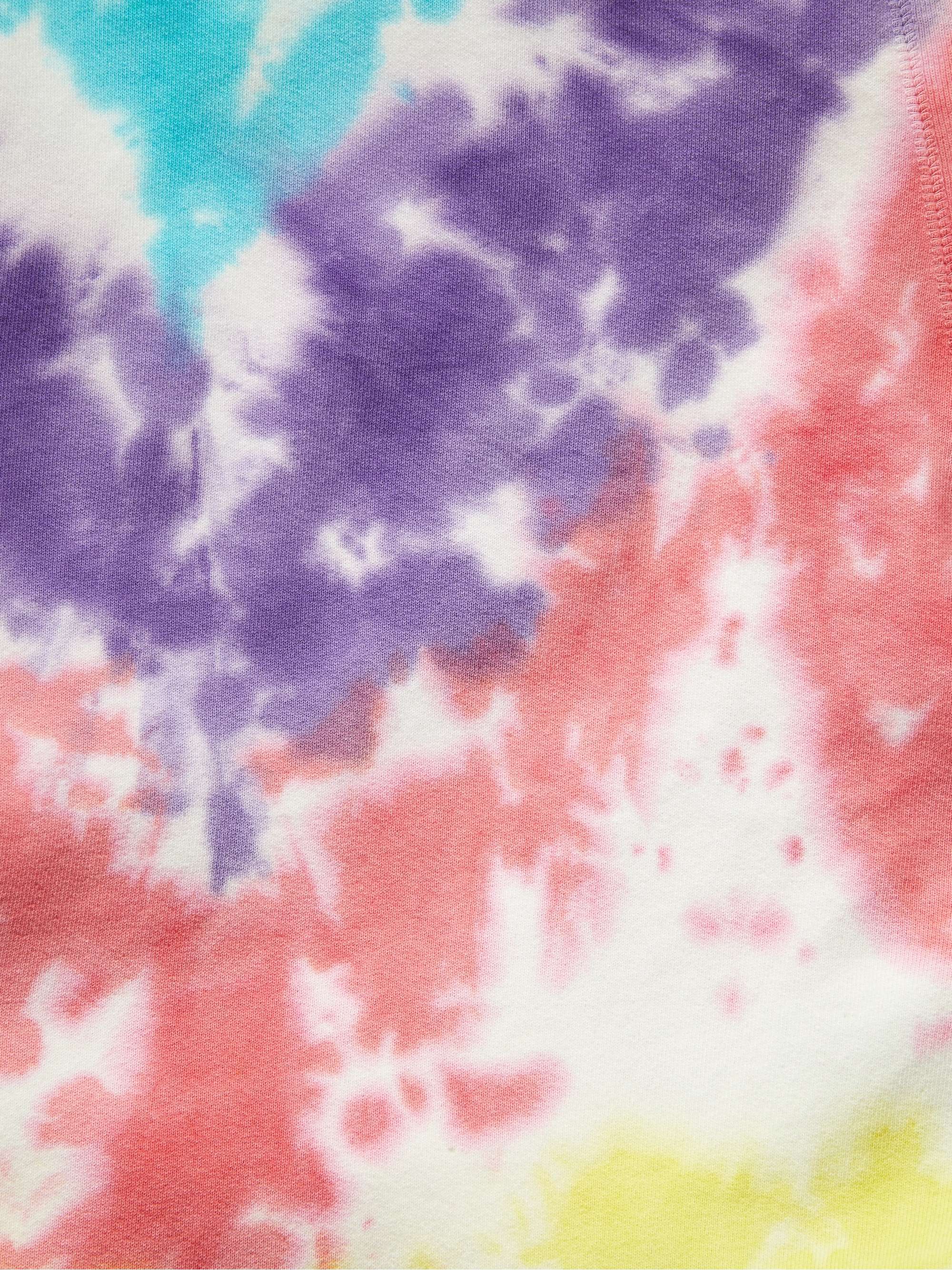 GALLERY DEPT. Distressed Tie-Dyed Cotton-Jersey Hoodie